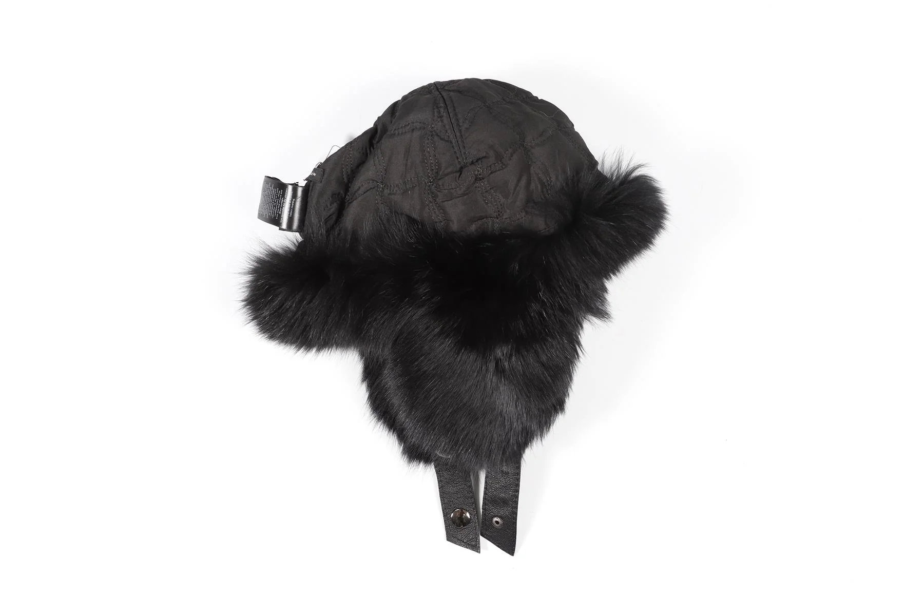 JOSEPH BLACK FOX AND RABBIT FUR HAT ONE SIZE - Image 5