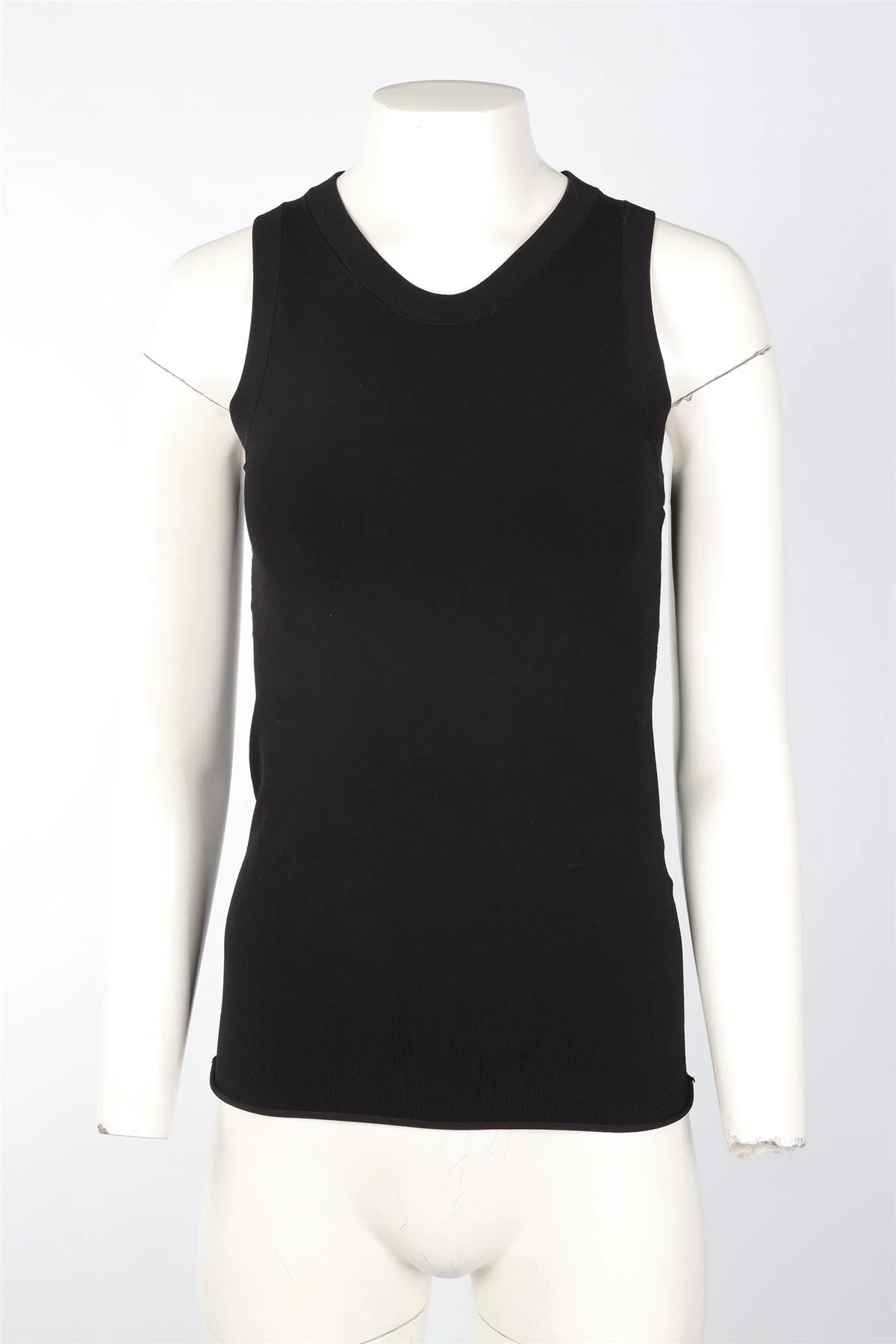 JOSEPH BLACK KNIT TOP SMALL - Image 2