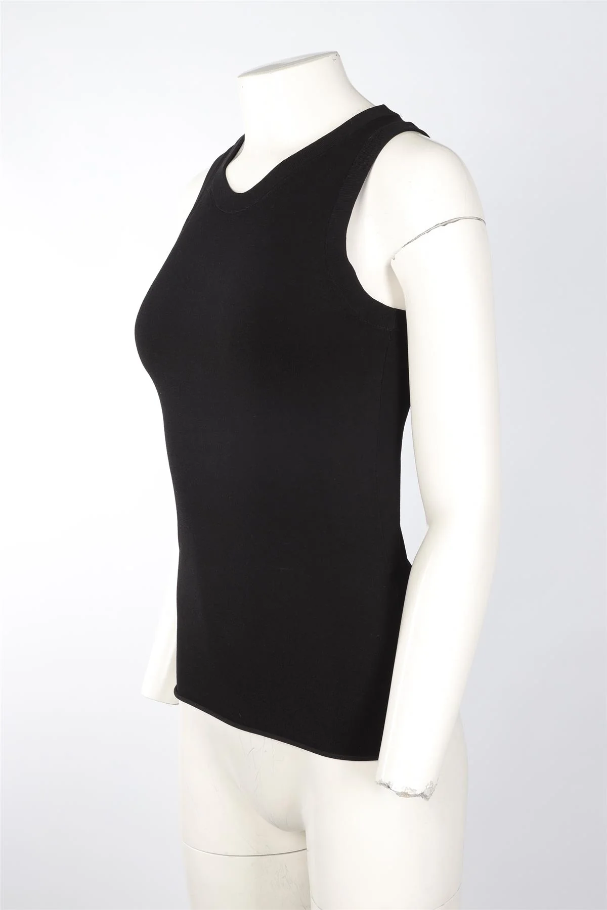 JOSEPH BLACK KNIT TOP SMALL - Image 3