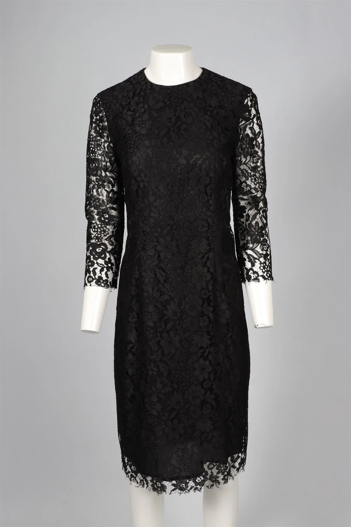 JOSEPH BLACK LACE MIDI DRESS IT 48 UK 16 - Image 2