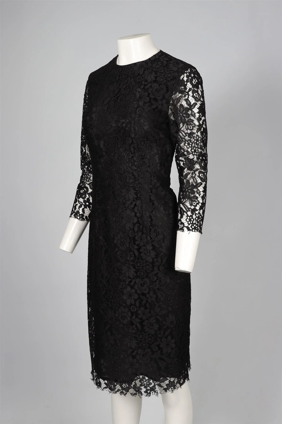 JOSEPH BLACK LACE MIDI DRESS IT 48 UK 16 - Image 3