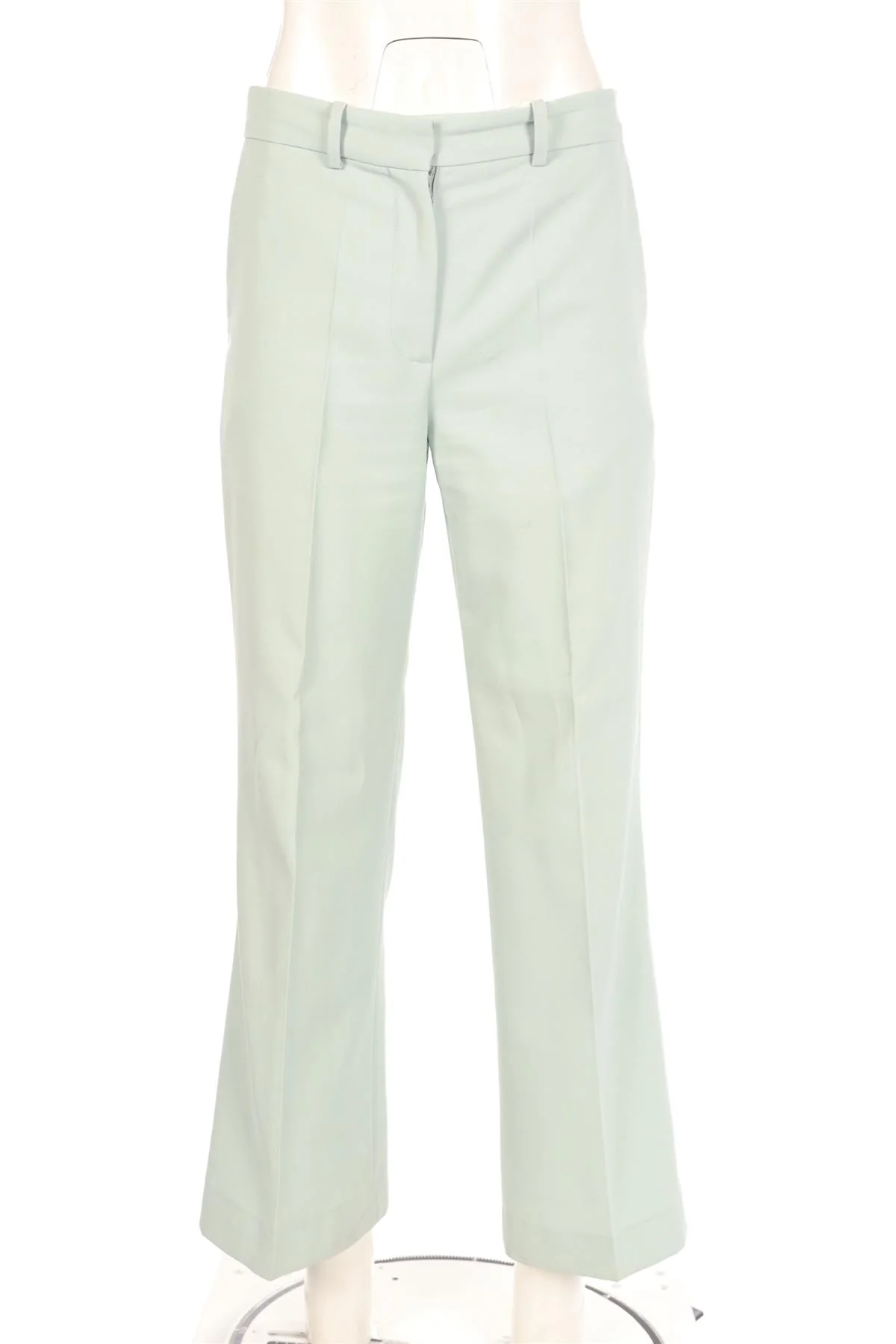 JOSEPH BLUE WOOL STRAIGHT LEG PANTS FR 38 UK 10 - Image 2