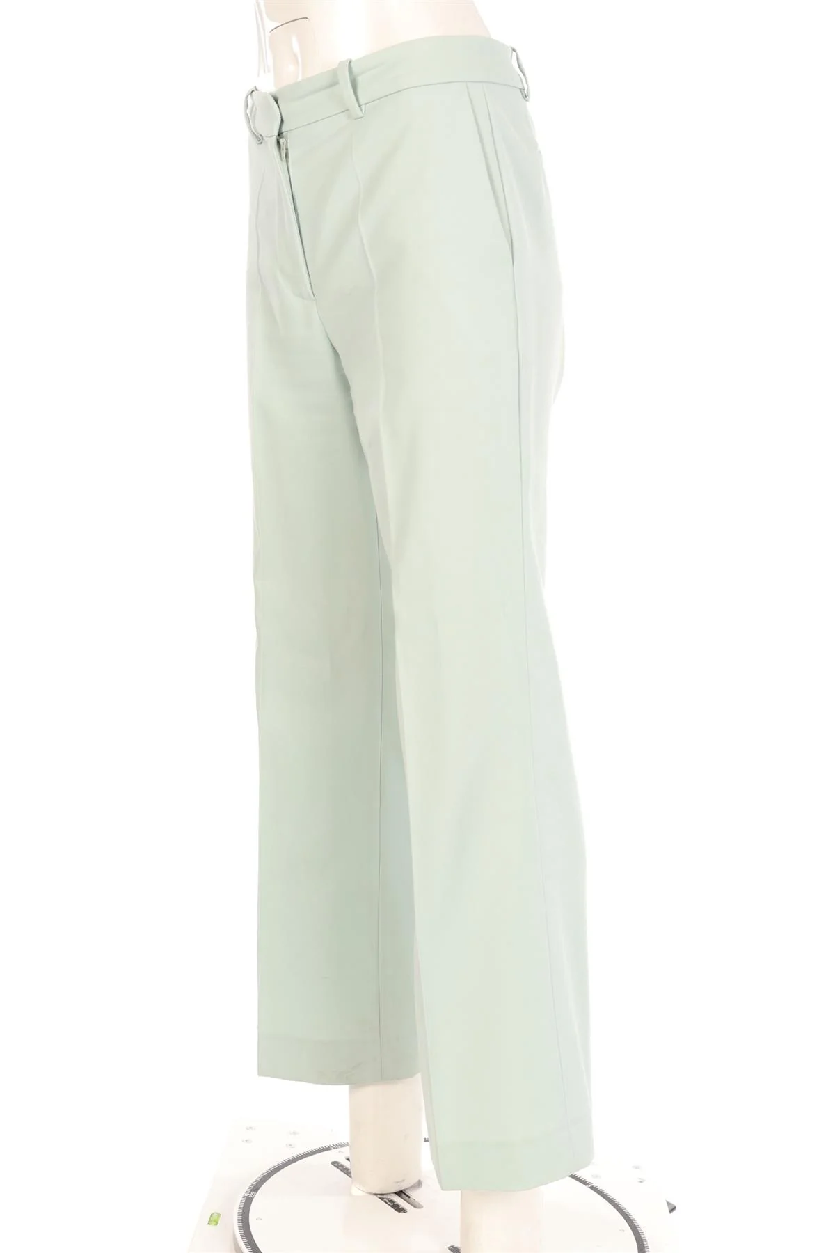 JOSEPH BLUE WOOL STRAIGHT LEG PANTS FR 38 UK 10 - Image 3