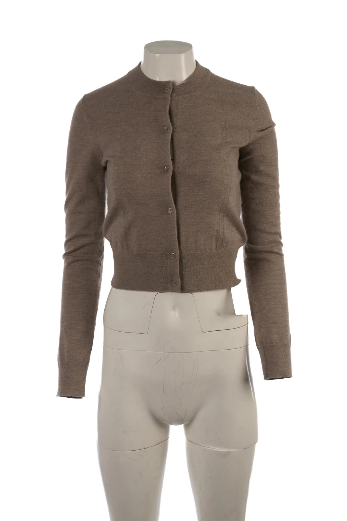 JOSEPH BROWN CASHMERE CARDIGAN XSMALL - Image 2