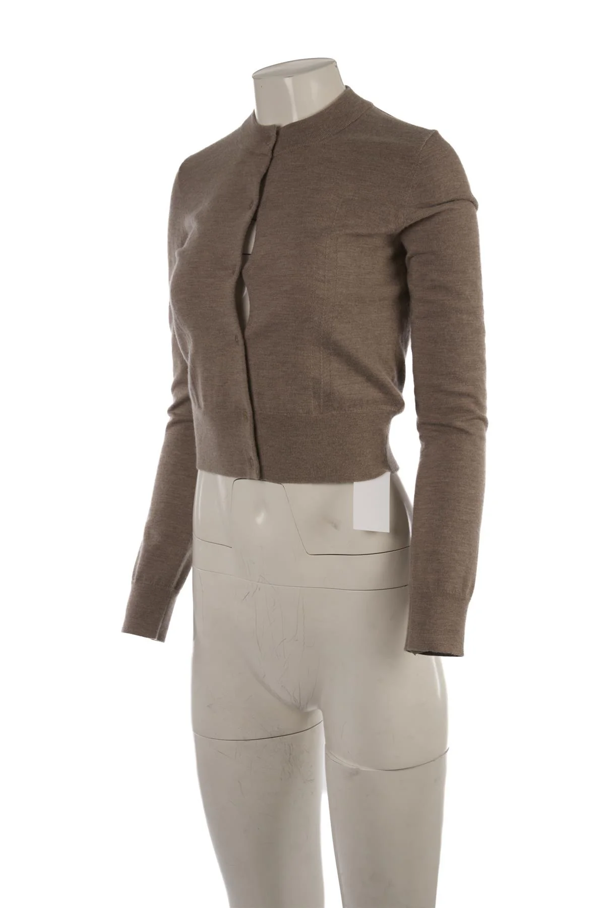 JOSEPH BROWN CASHMERE CARDIGAN XSMALL - Image 3