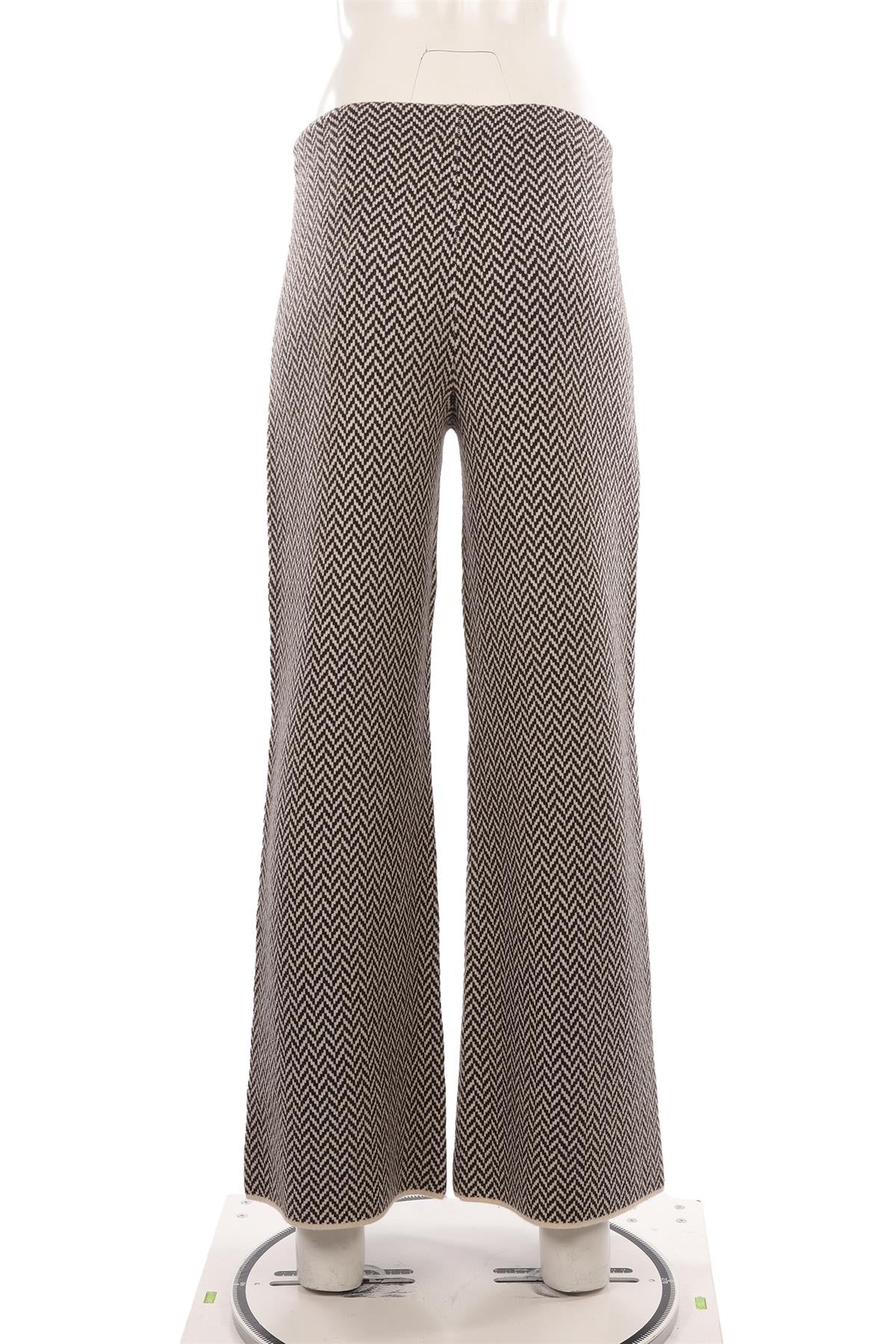 JOSEPH BROWN WOOL WIDE LEG PANTS XSMALL - Image 4