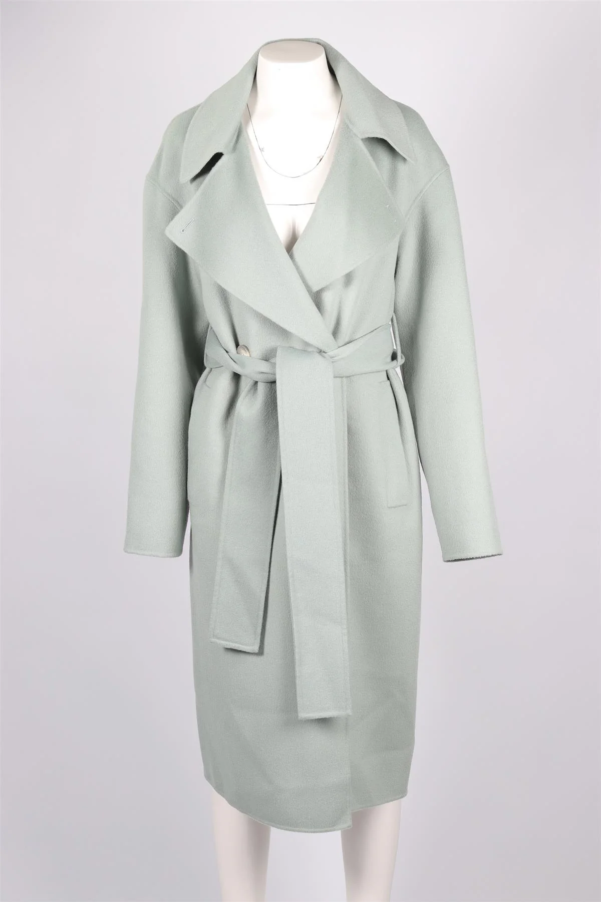 JOSEPH GREEN WOOL COAT UK 4 - Image 2