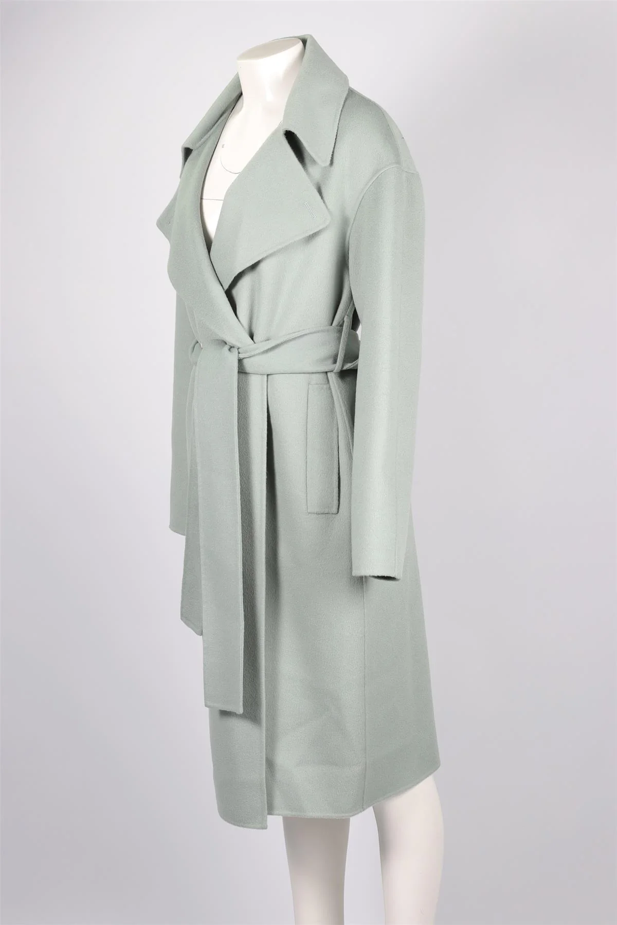 JOSEPH GREEN WOOL COAT UK 4 - Image 3