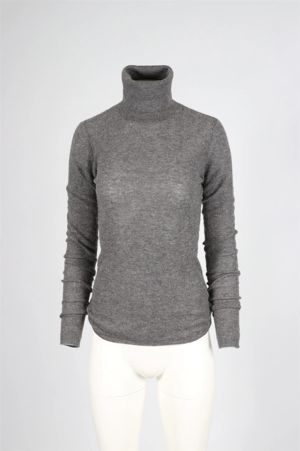 JOSEPH GREY CASHMERE TURTLENECK SWEATER X-LARGE - Image 2