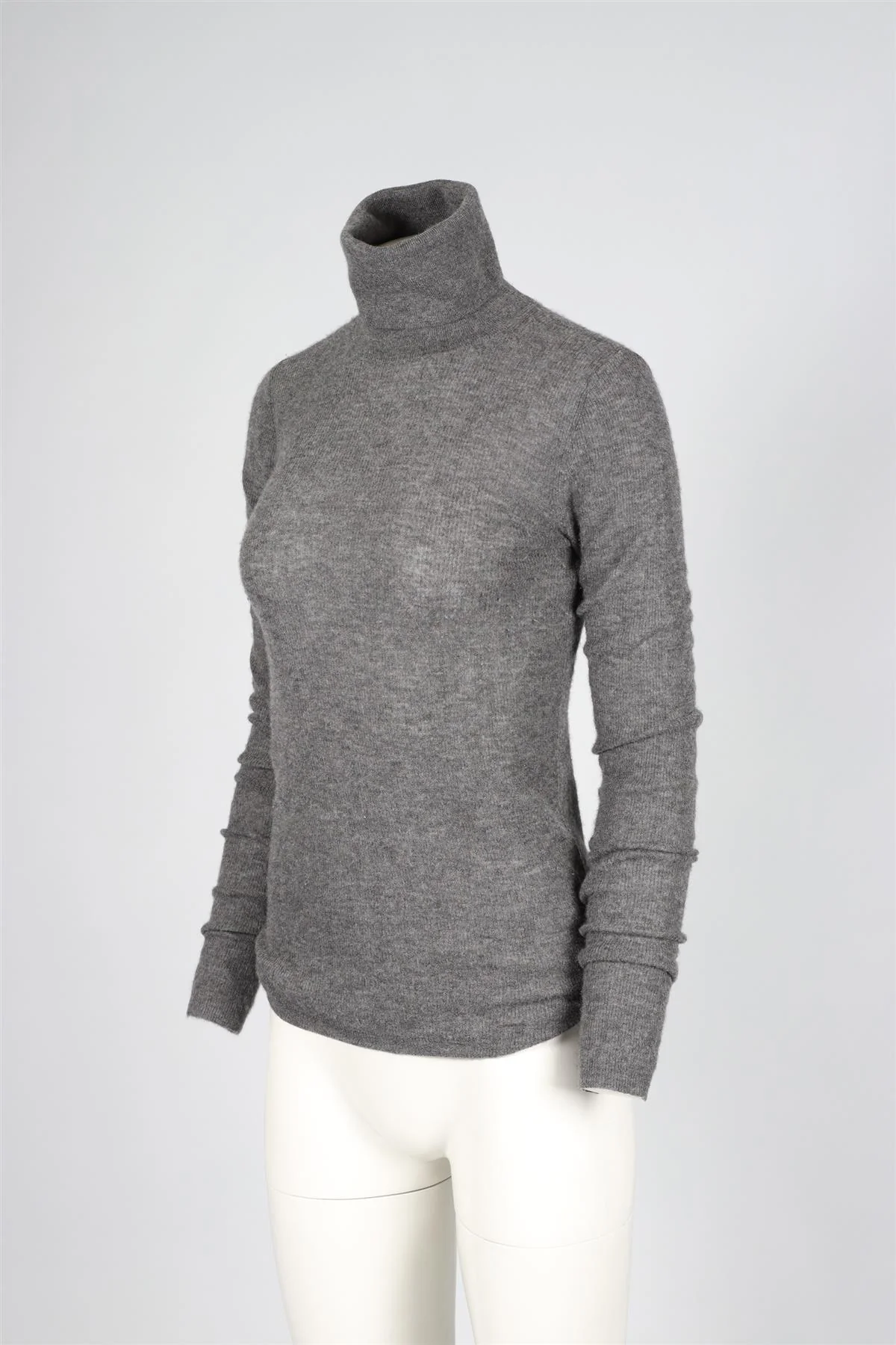 JOSEPH GREY CASHMERE TURTLENECK SWEATER X-LARGE - Image 3