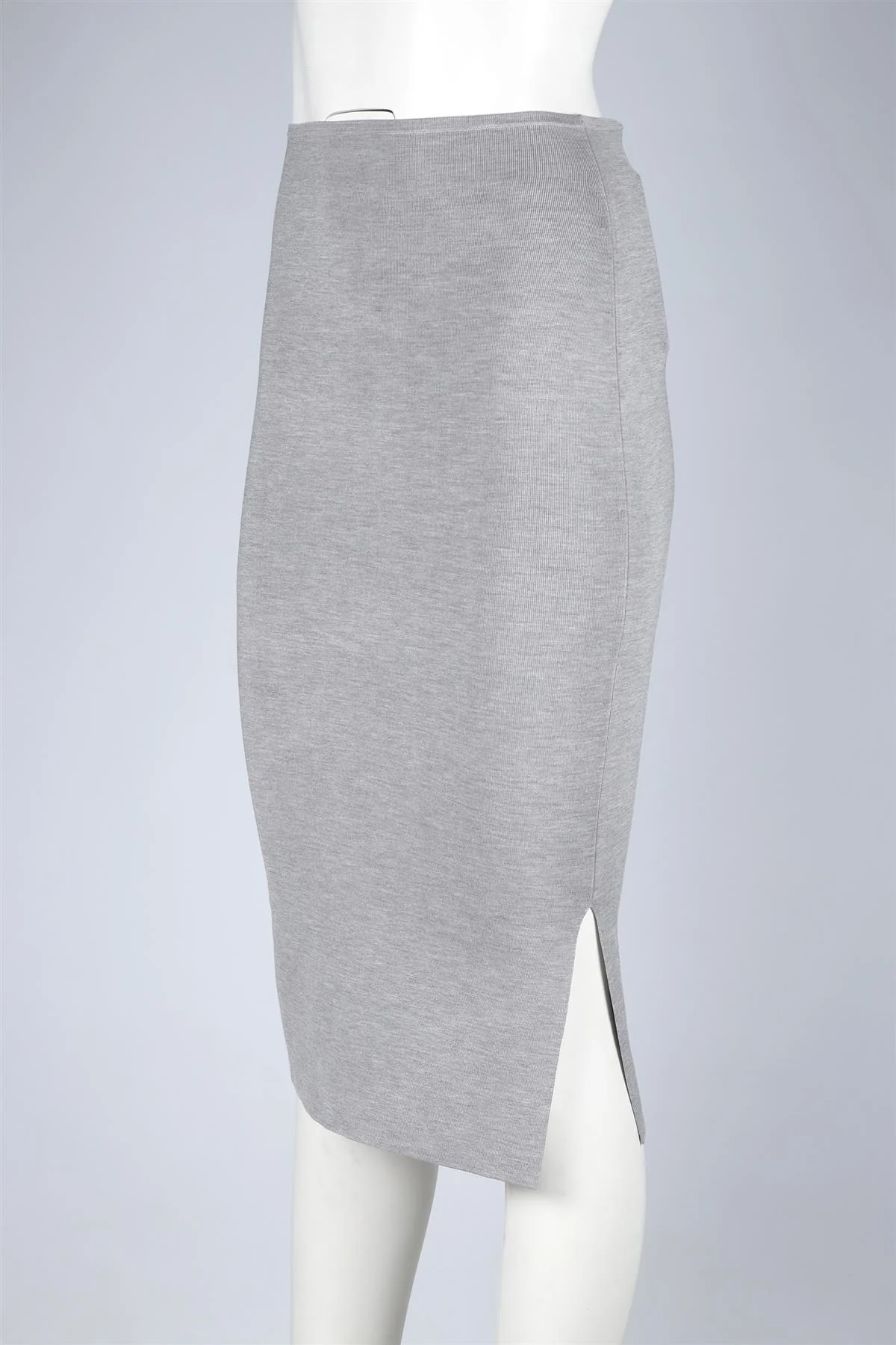 JOSEPH GREY SILK MIDI SKIRT XSMALL - Image 3