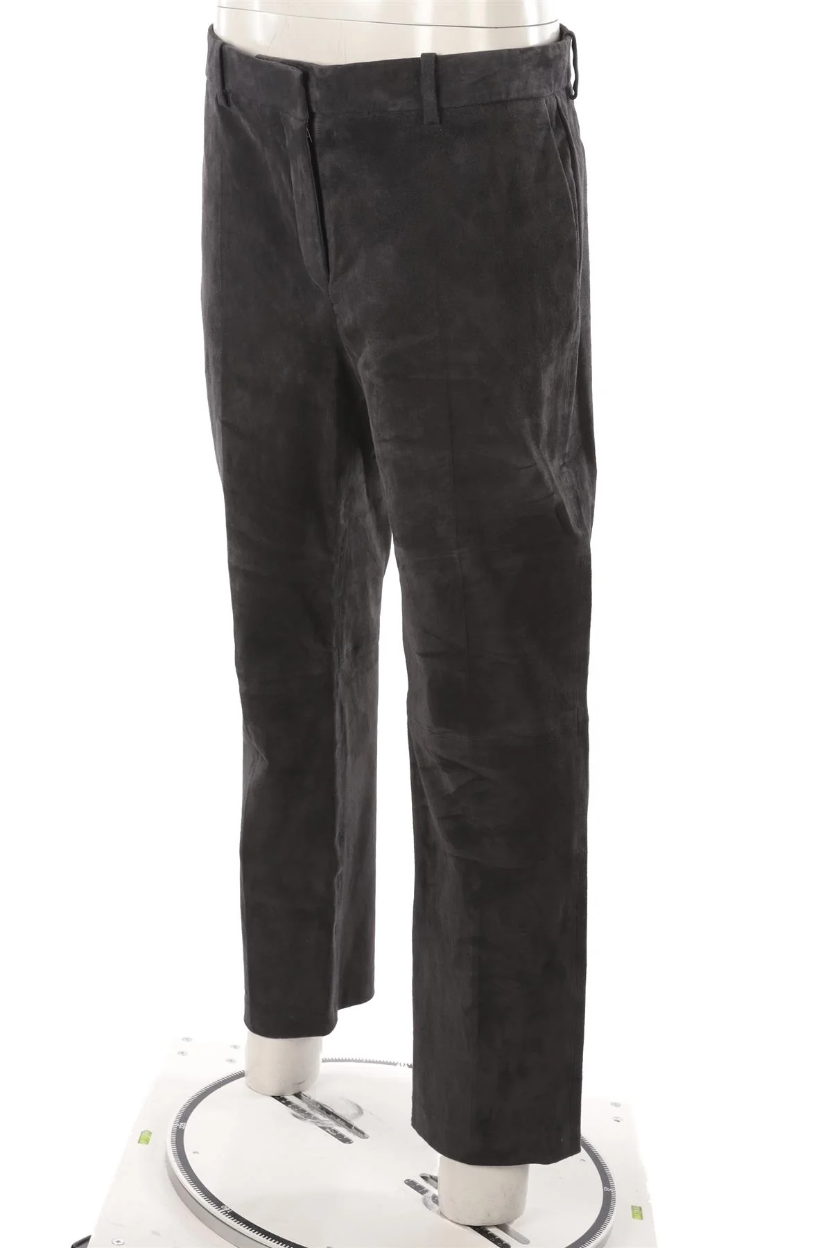 JOSEPH GREY SUEDE STRAIGHT LEG PANTS FR 44 UK 14 - Image 3