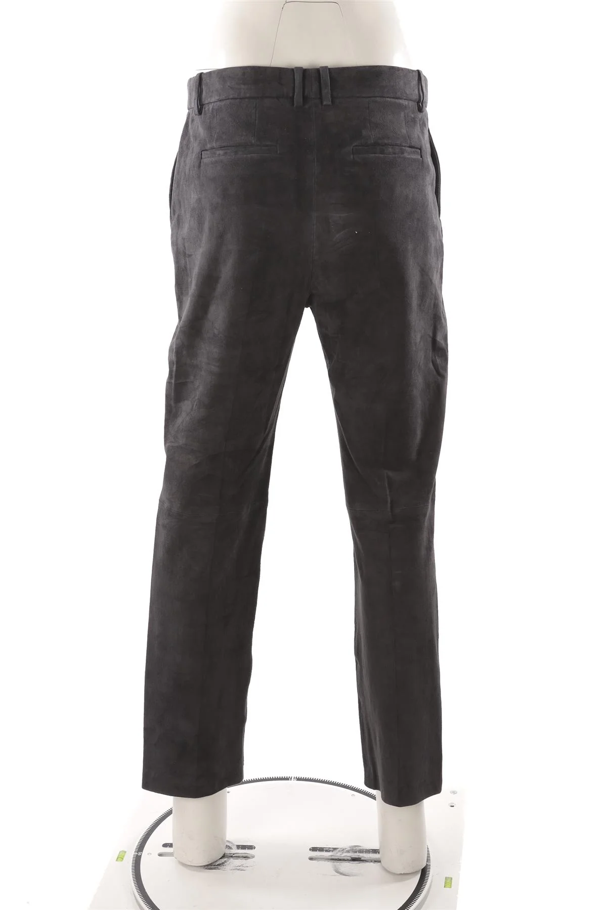 JOSEPH GREY SUEDE STRAIGHT LEG PANTS FR 44 UK 14 - Image 4