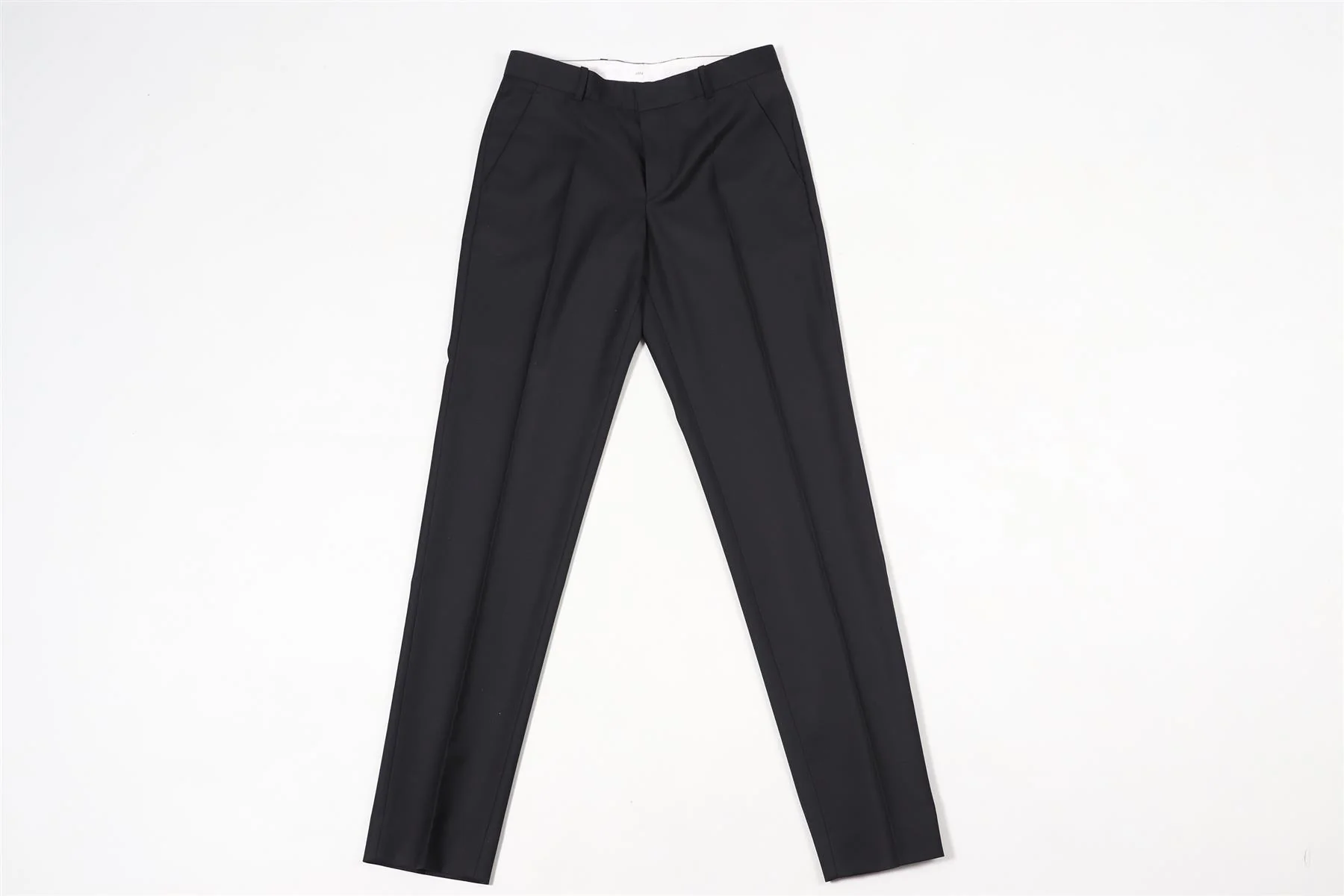 JOSEPH NAVY WOOL STRAIGHT LEG PANTS IT 36 UK 4 - Image 2