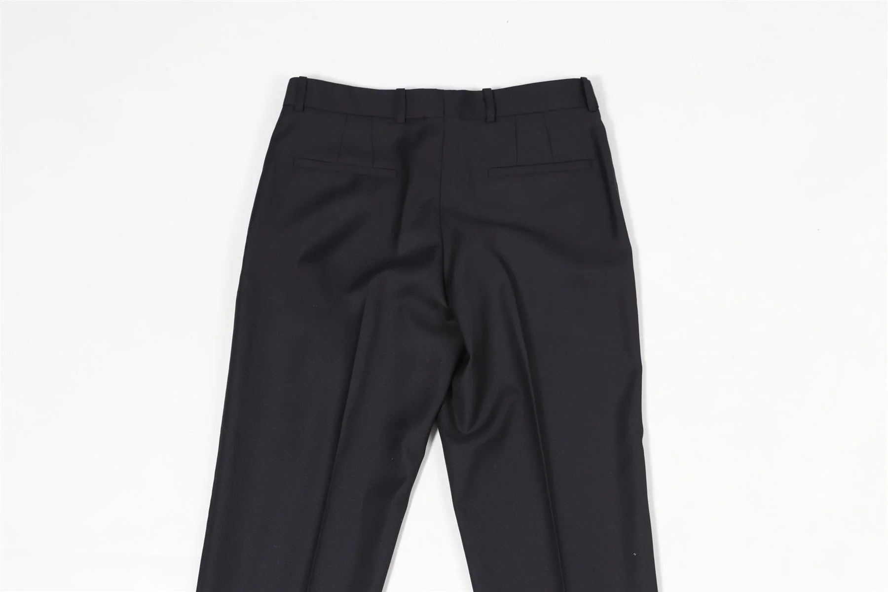 JOSEPH NAVY WOOL STRAIGHT LEG PANTS IT 36 UK 4 - Image 5