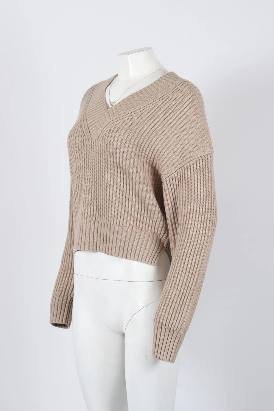 JOSEPH RIBBED WOOL AND CASHMERE BLEND SWEATER SMALL - Image 3