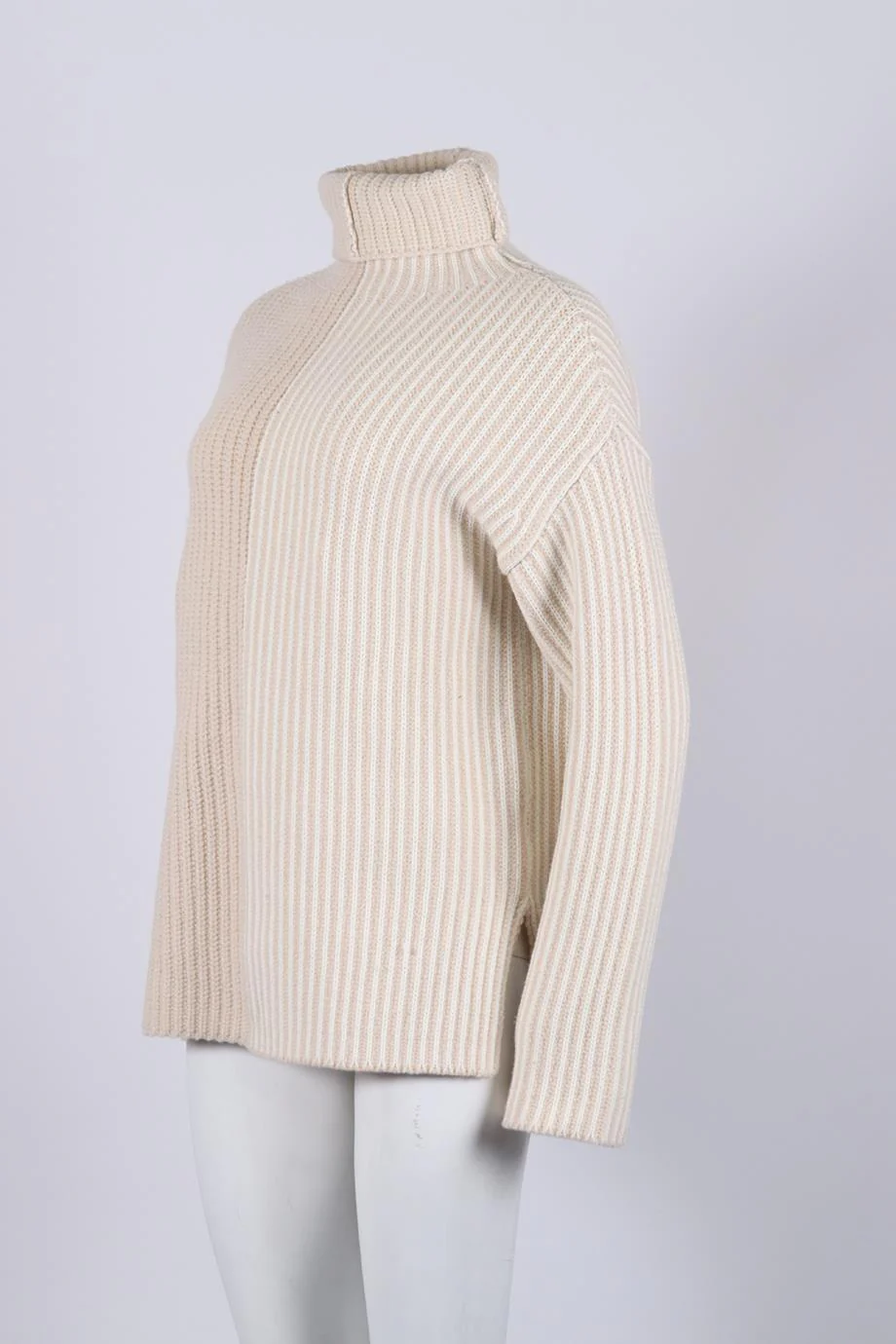 JOSEPH RIBBED WOOL BLEND TURTLENECK SWEATER XSMALL - Image 3