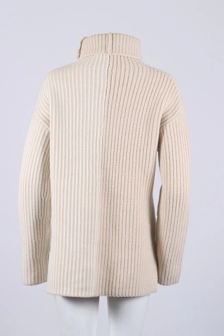 JOSEPH RIBBED WOOL BLEND TURTLENECK SWEATER XSMALL - Image 4