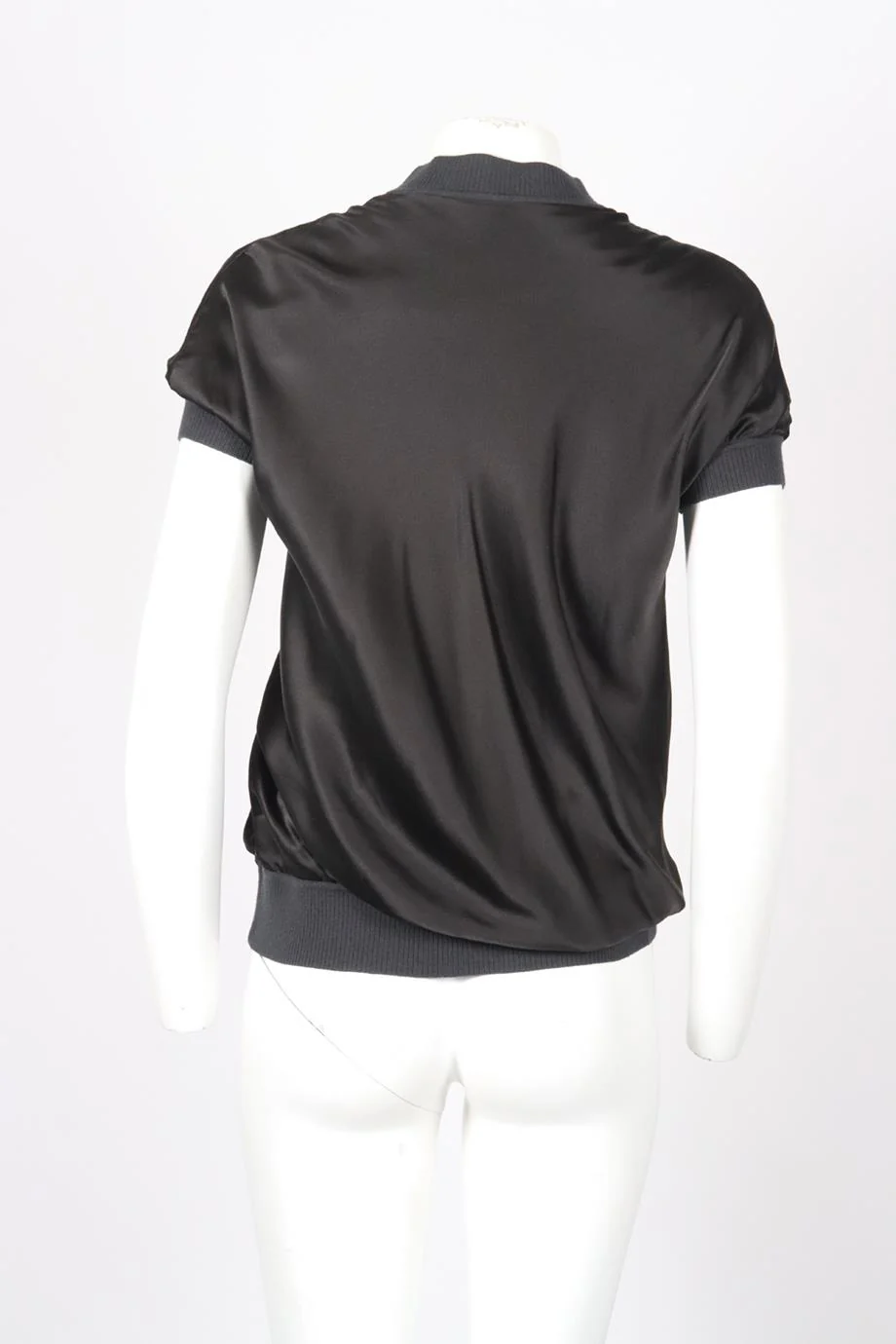 JOSEPH SATIN AND KNIT TOP SMALL - Image 4