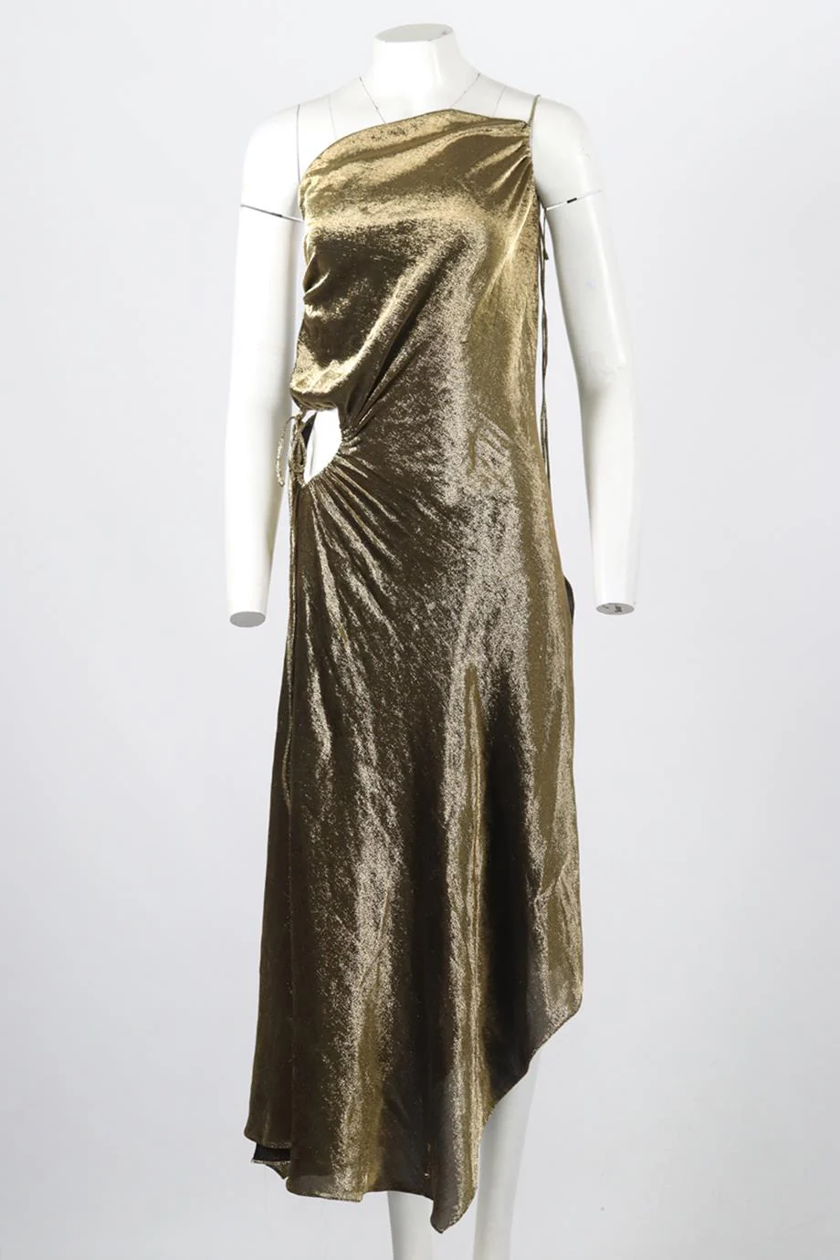 JUAN CARLOS OBANDO DRAPED SILK MAXI DRESS US 2 UK 6 - Image 2