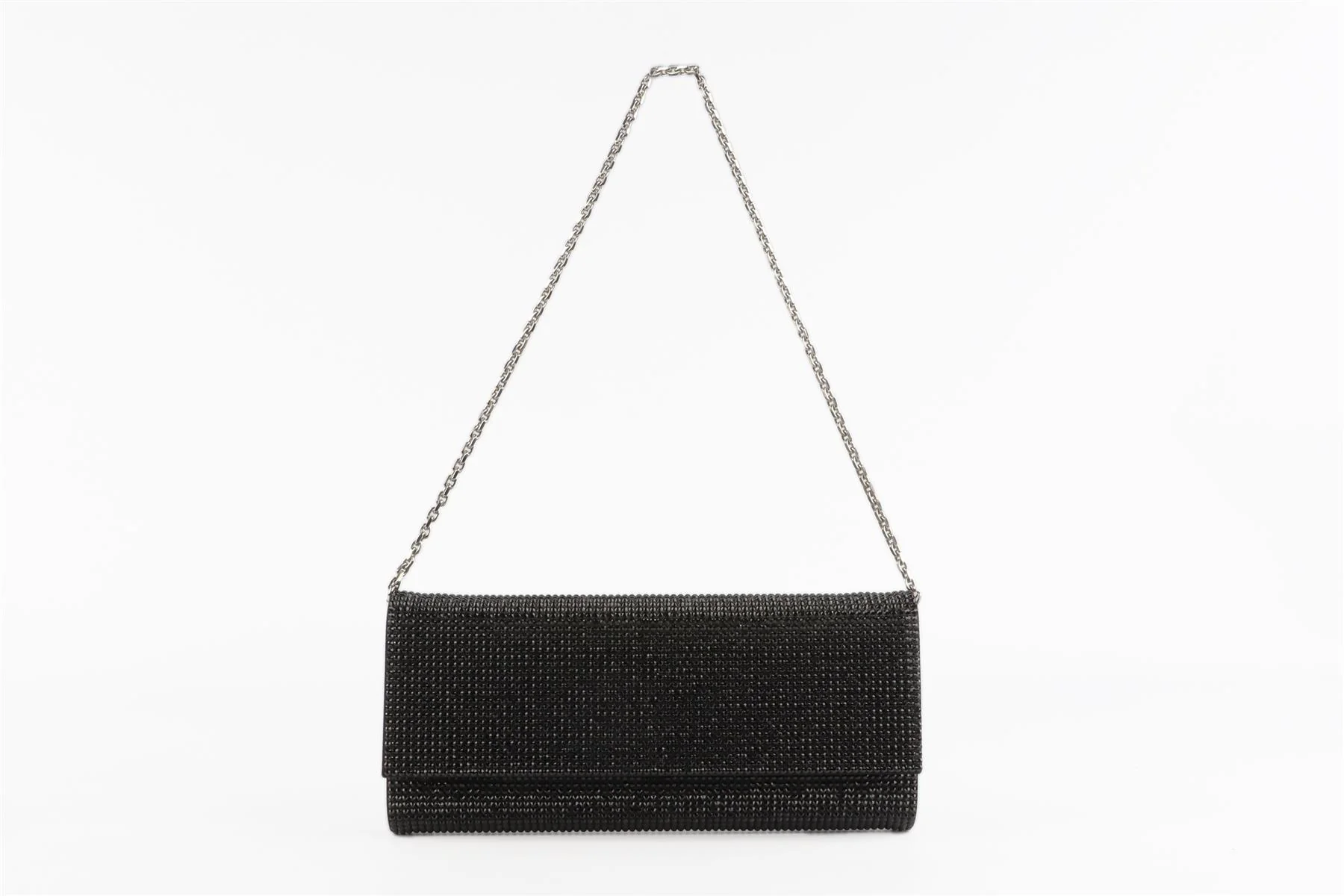 JUDITH LEIBER BLACK CRYSTAL CLUTCH - Image 3