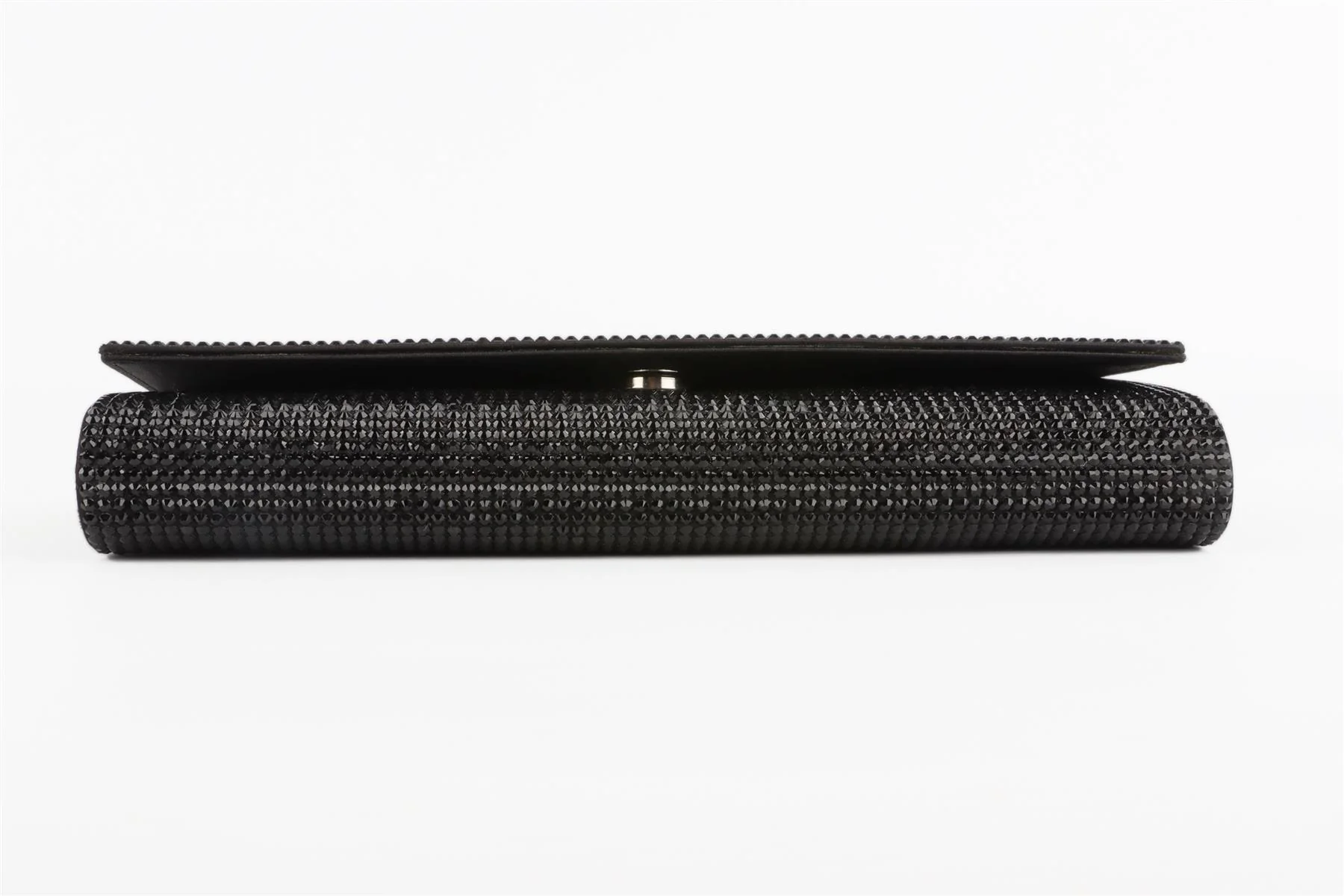 JUDITH LEIBER BLACK CRYSTAL CLUTCH - Image 7