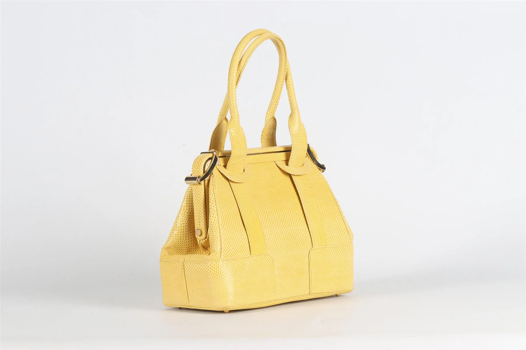JUDITH LEIBER SNAKE EFFECT LEATHER TOTE BAG - Image 3