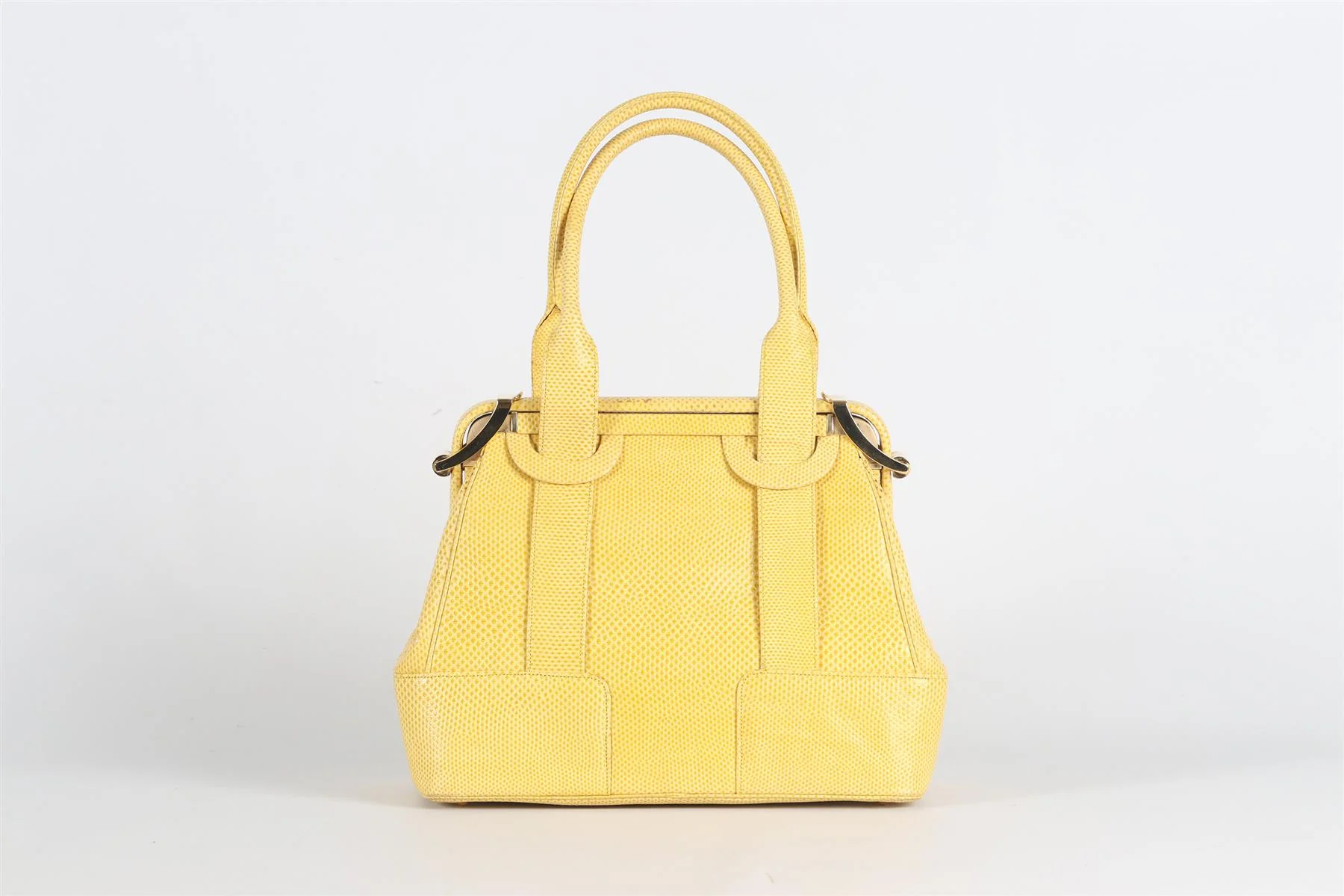 JUDITH LEIBER SNAKE EFFECT LEATHER TOTE BAG - Image 6