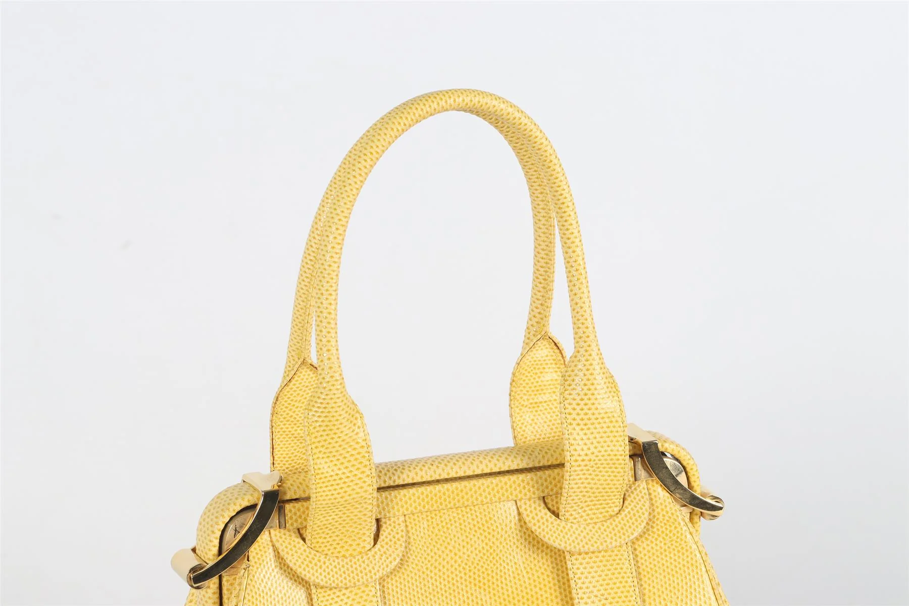 JUDITH LEIBER SNAKE EFFECT LEATHER TOTE BAG - Image 8