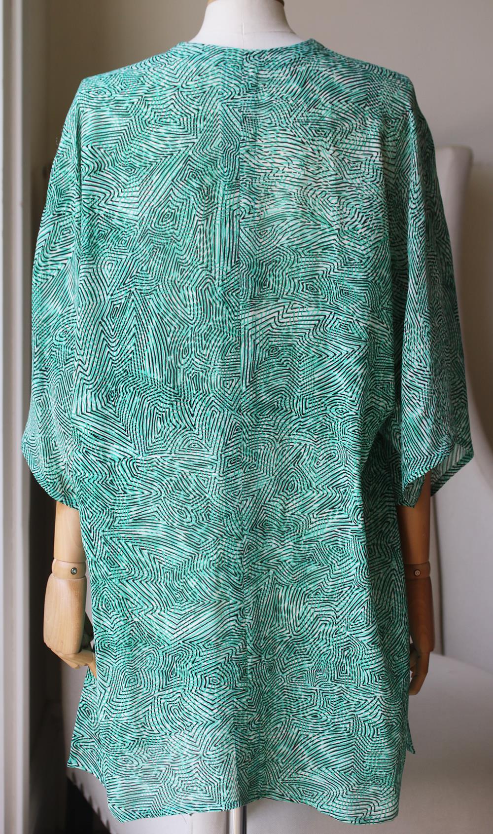 JULIE HARRAH PRINTED SILK ROBE ONE SIZE - Image 4
