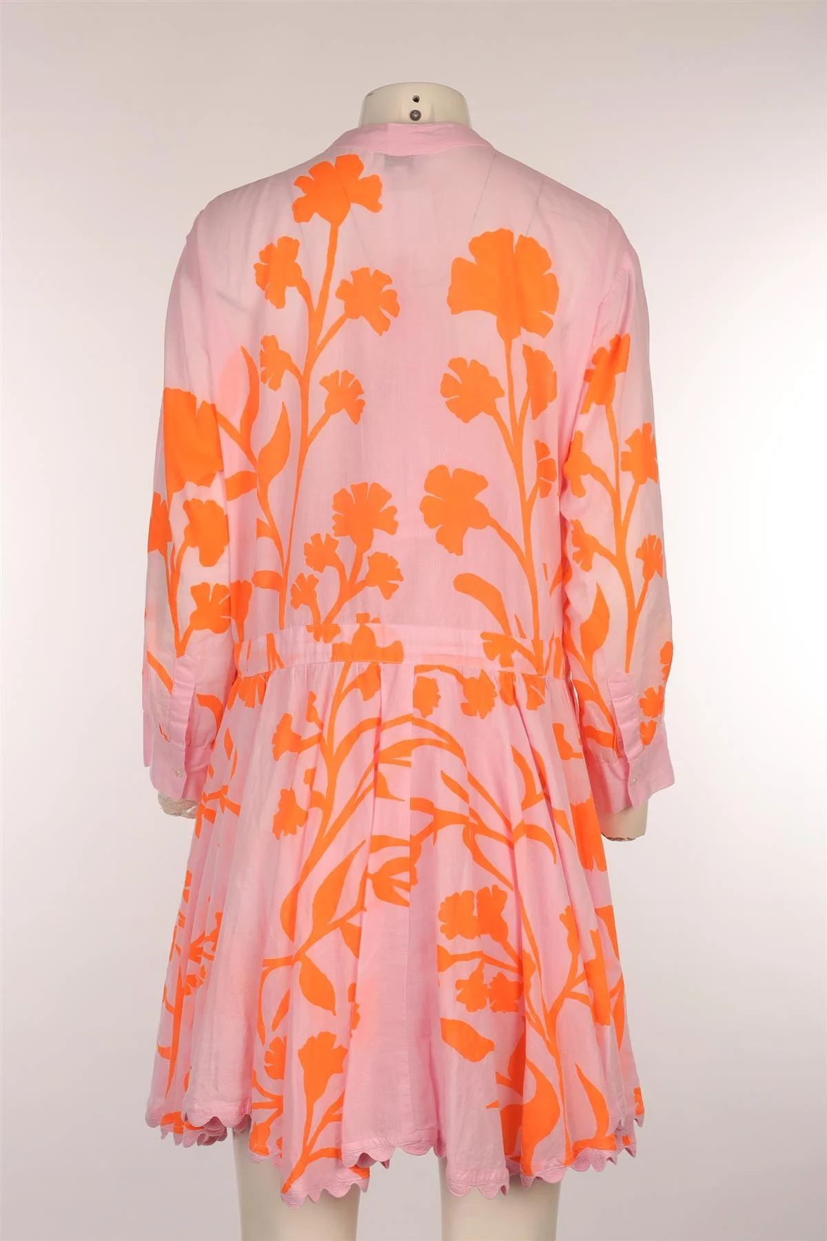 JULIET DUNN LONDON PINK COTTON MINI DRESS 3 UK 12/14 - Image 4
