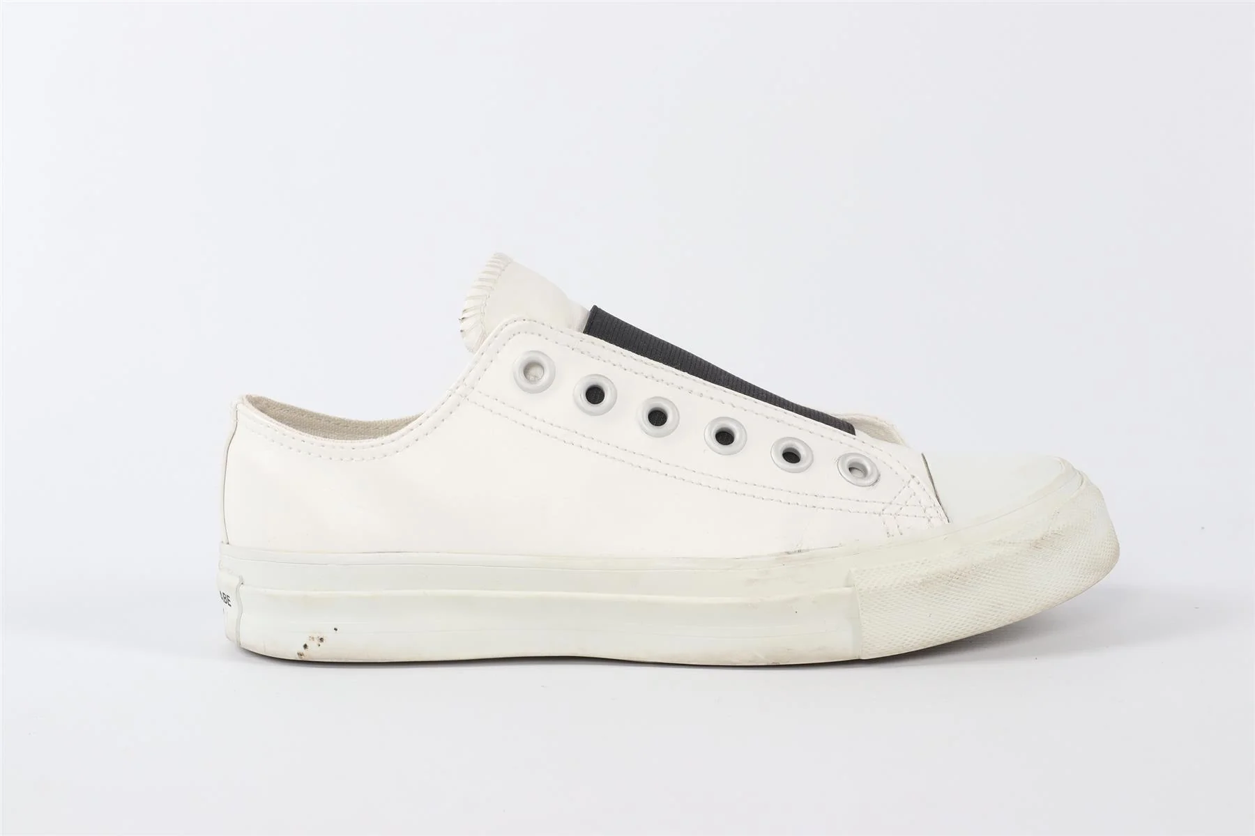 JUNYA WATANABE + COMME DES GARÇONS WHITE LEATHER SNEAKERS EU 38 UK 5 US 8 - Image 2
