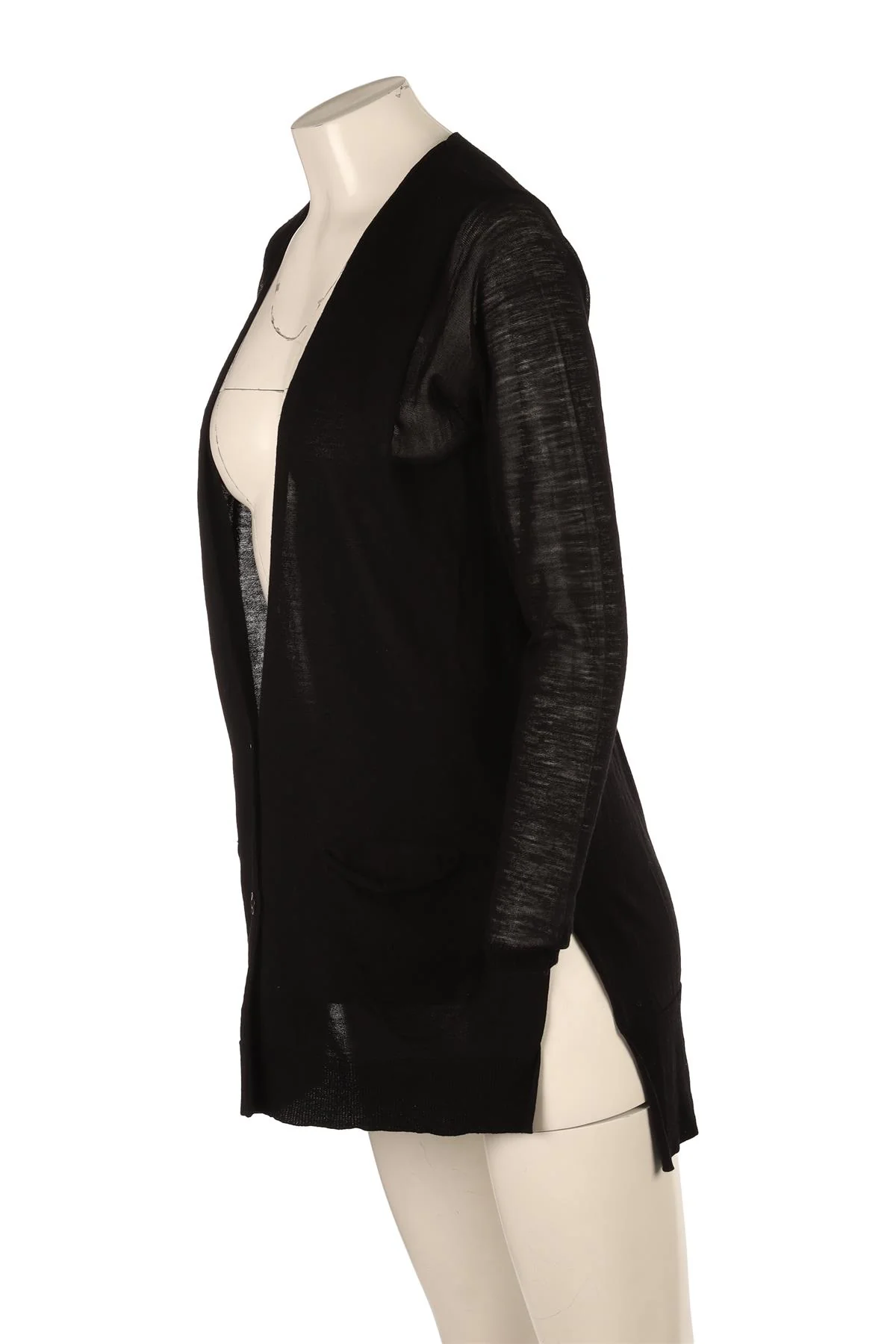 JUST CAVALLI BLACK WOOL CARDIGAN SMALL - Image 3