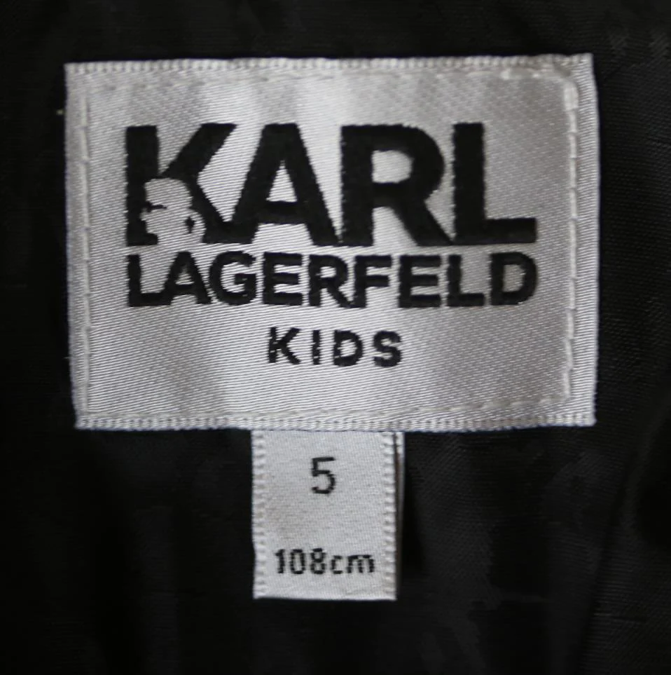 KARL LAGERFELD KIDS GIRLS PUFFER JACKET 5 YEARS - Image 4