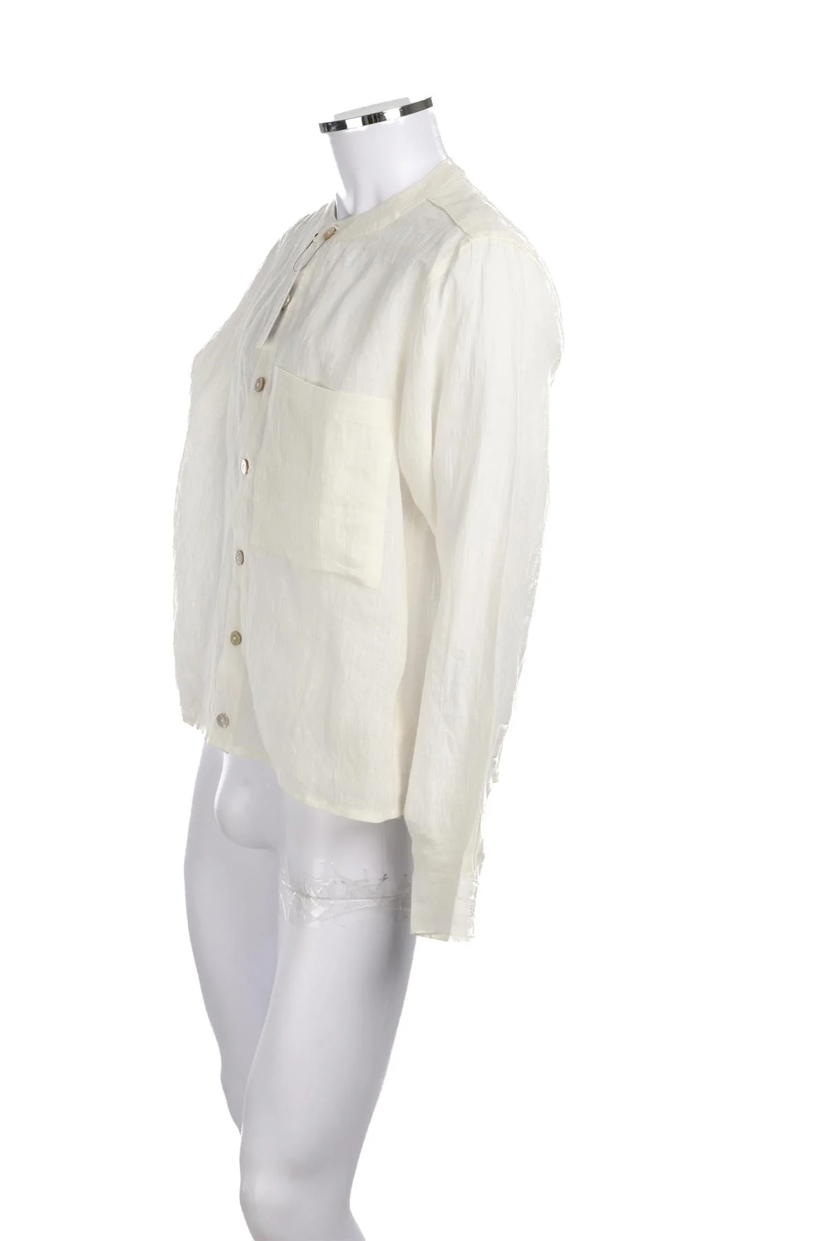 KARTICK RESEARCH WHITE MENS LINEN SHIRT MEDIUM - Image 3