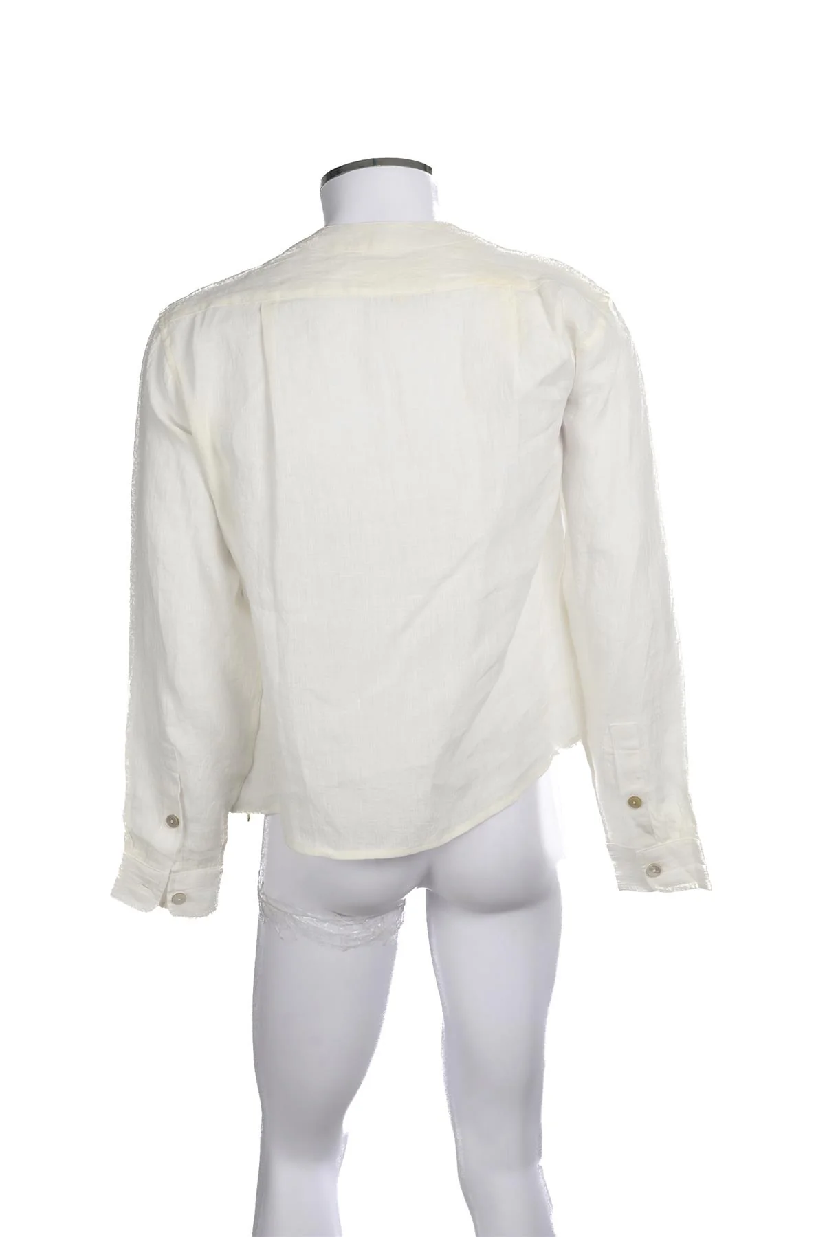 KARTICK RESEARCH WHITE MENS LINEN SHIRT MEDIUM - Image 4
