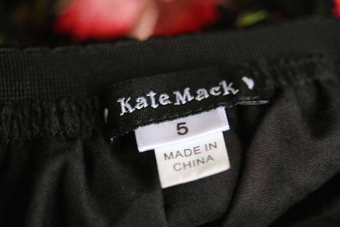 KATE MACK & BISCOTTI GIRLS BLACK FLORAL TULLE SKIRT 5 YEARS - Image 4