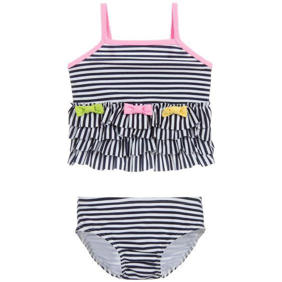 KATE MACK KIDS GIRLS STRIPE TANKINI 6 YEARS