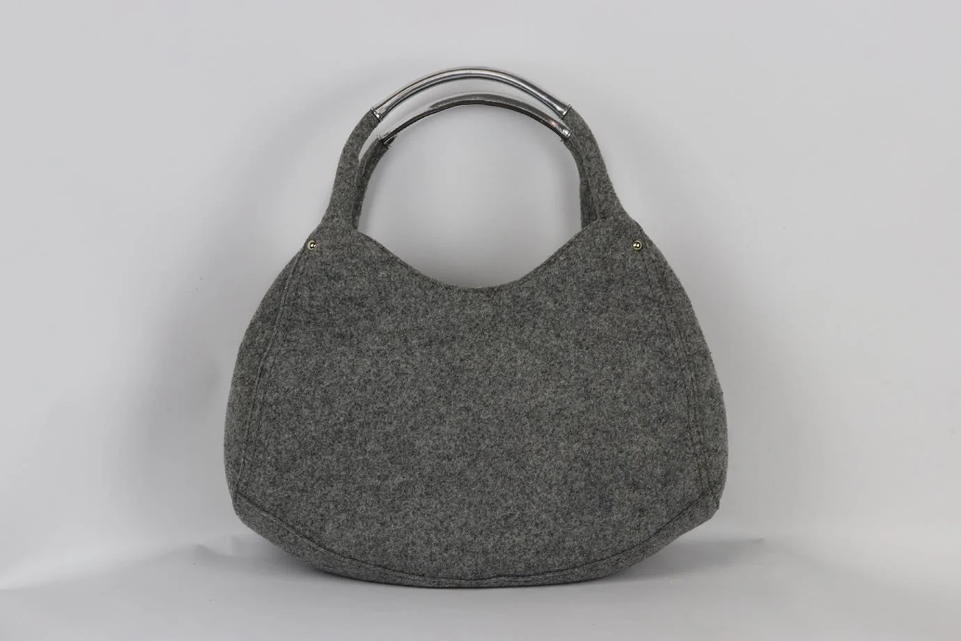 KATE SPACE LEATHER TRIMMED WOOL FELT SHOULDER BAG - Image 3