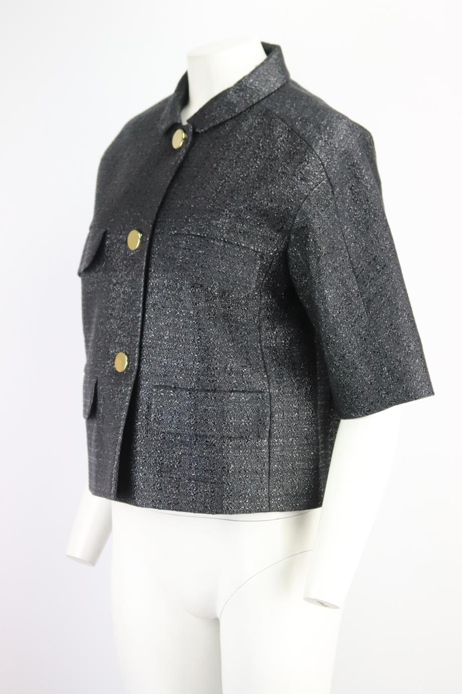 KATE SPADE NEW YORK + THE MADISON AVE. COLLECTION COTTON BLEND JACKET LARGE - Image 3