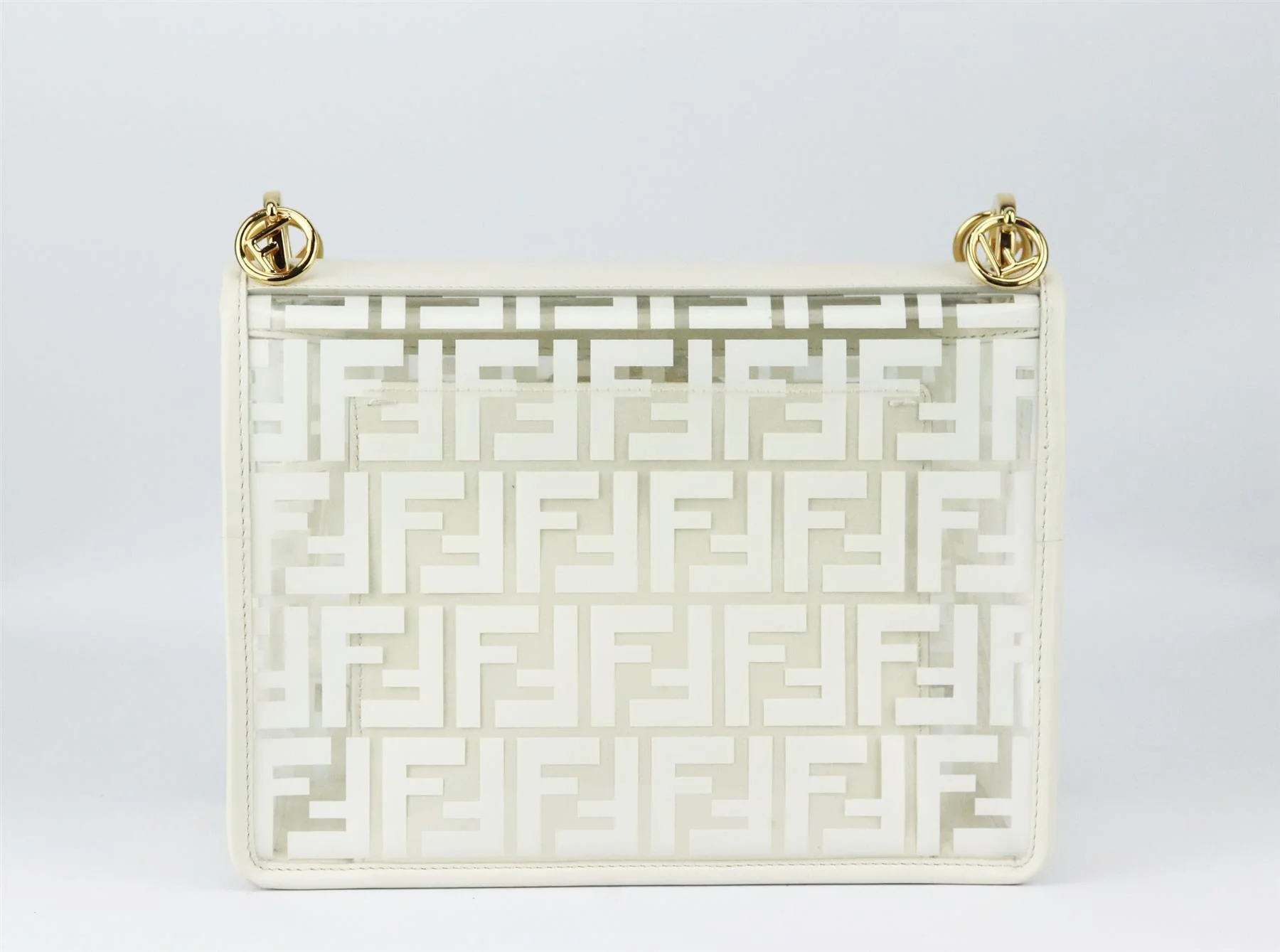 KENDI KAN I LARGE LEATHER AND FF PVC SHOULDER BAG - Image 5