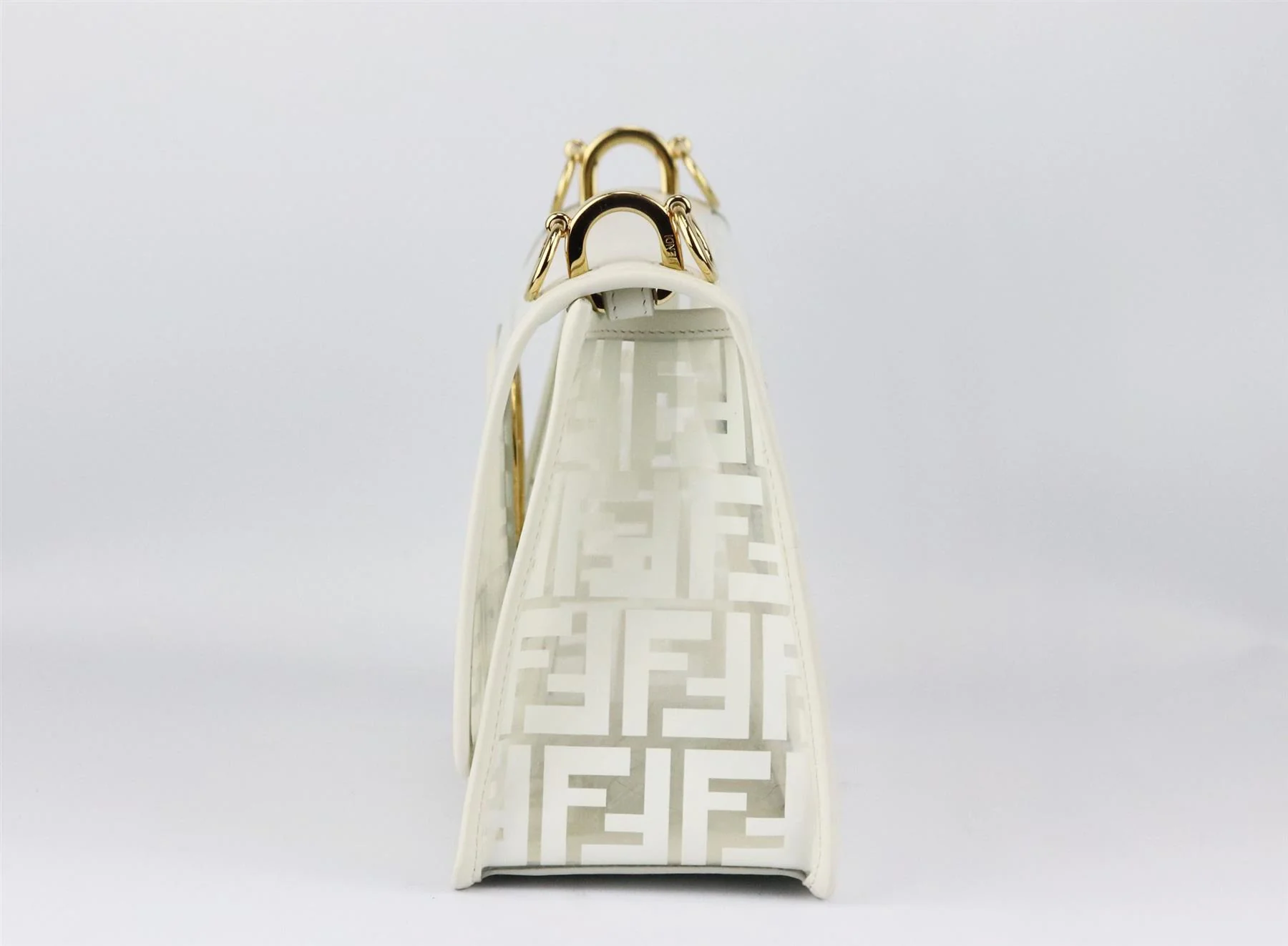 KENDI KAN I LARGE LEATHER AND FF PVC SHOULDER BAG - Image 6
