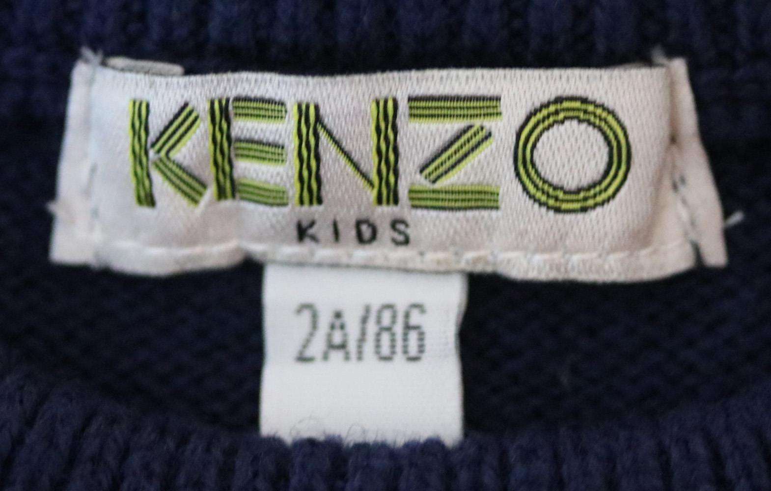 KENZO KIDS BOYS LOGO EMBROIDERED COTTON SWEATER 2 YEARS - Image 3
