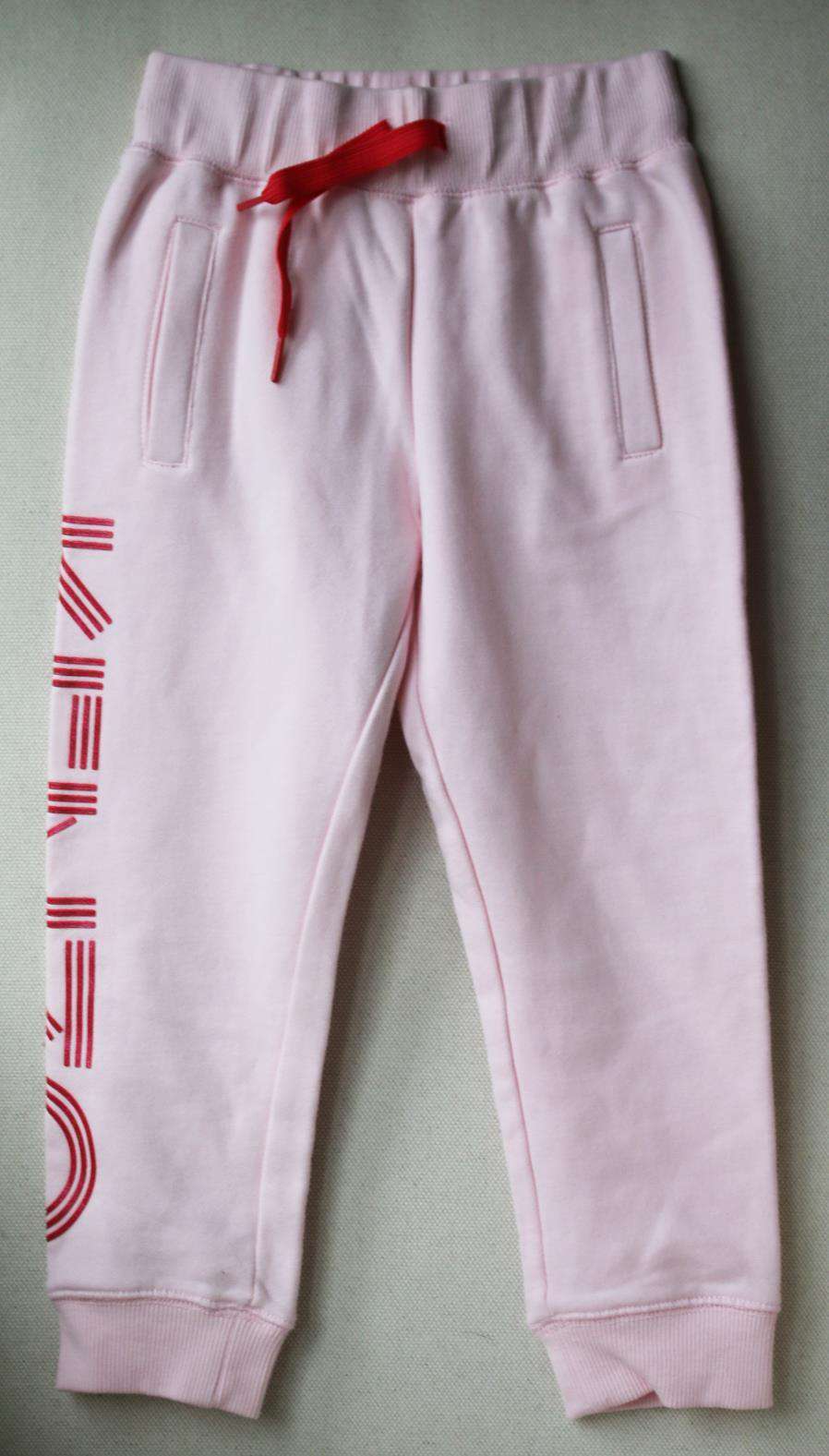 KENZO KIDS GIRLS LOGO PRINT COTTON SWEATPANTS 5 YEARS - Image 2