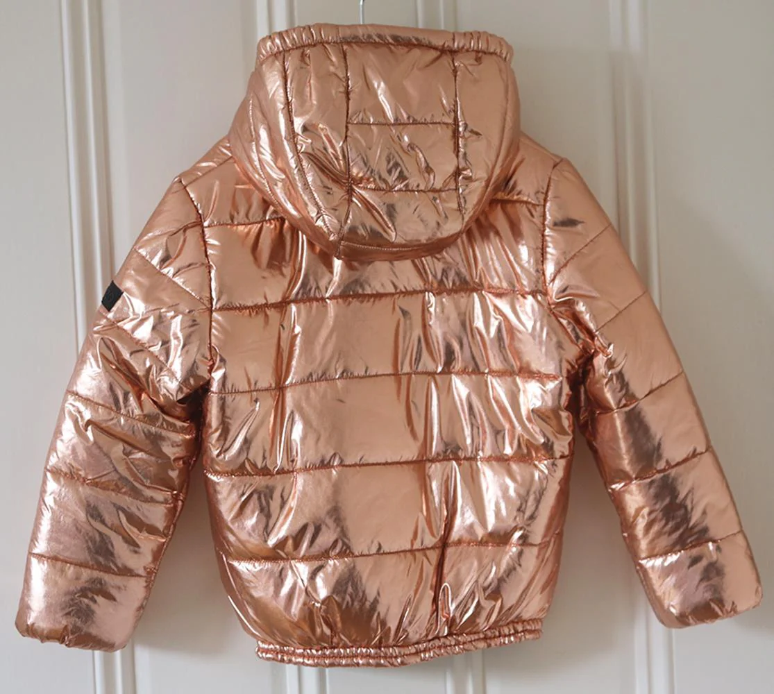 KENZO KIDS GIRLS METALLIC PADDED JACKET 6 YEARS - Image 3