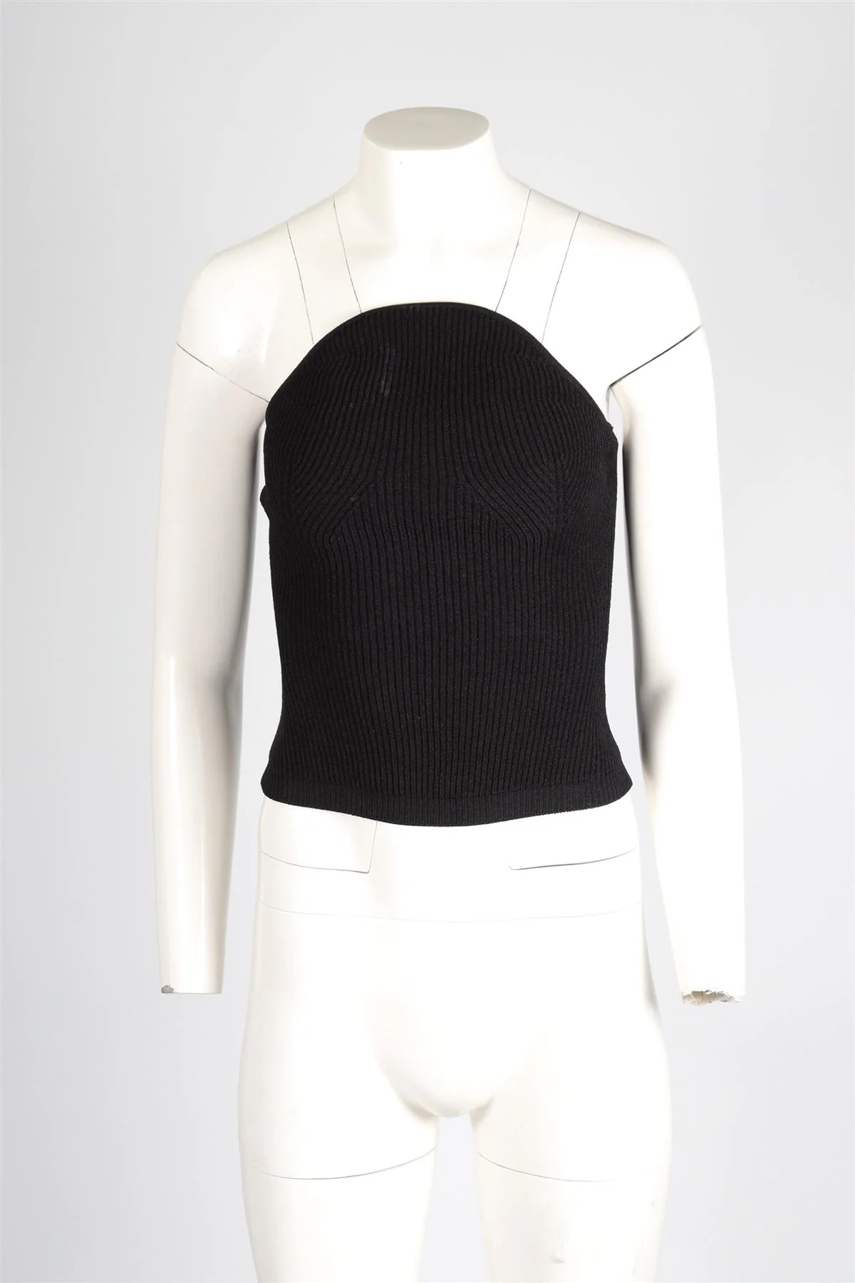 KHAITE BLACK KNIT TOP SMALL - Image 2