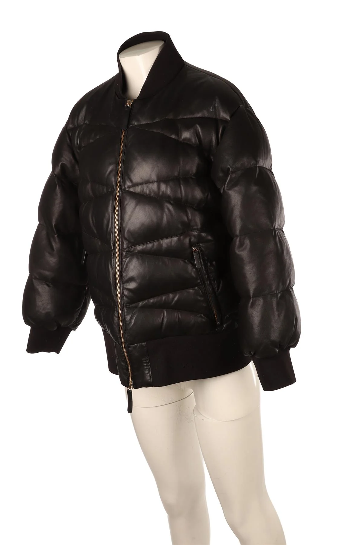 KHAITE BLACK LEATHER JACKET SMALL - Image 3