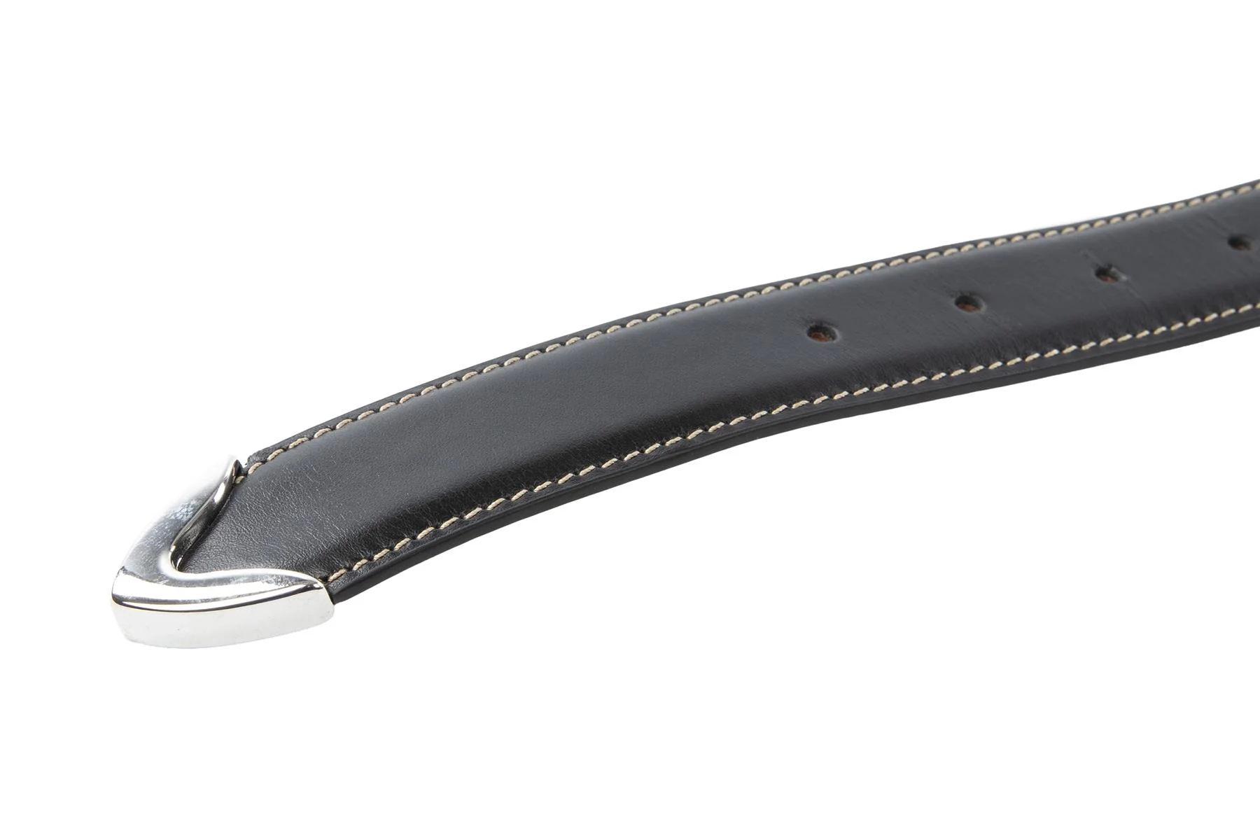 KHAITE BLACK LEATHER WAIST BELT 75CM - Image 3