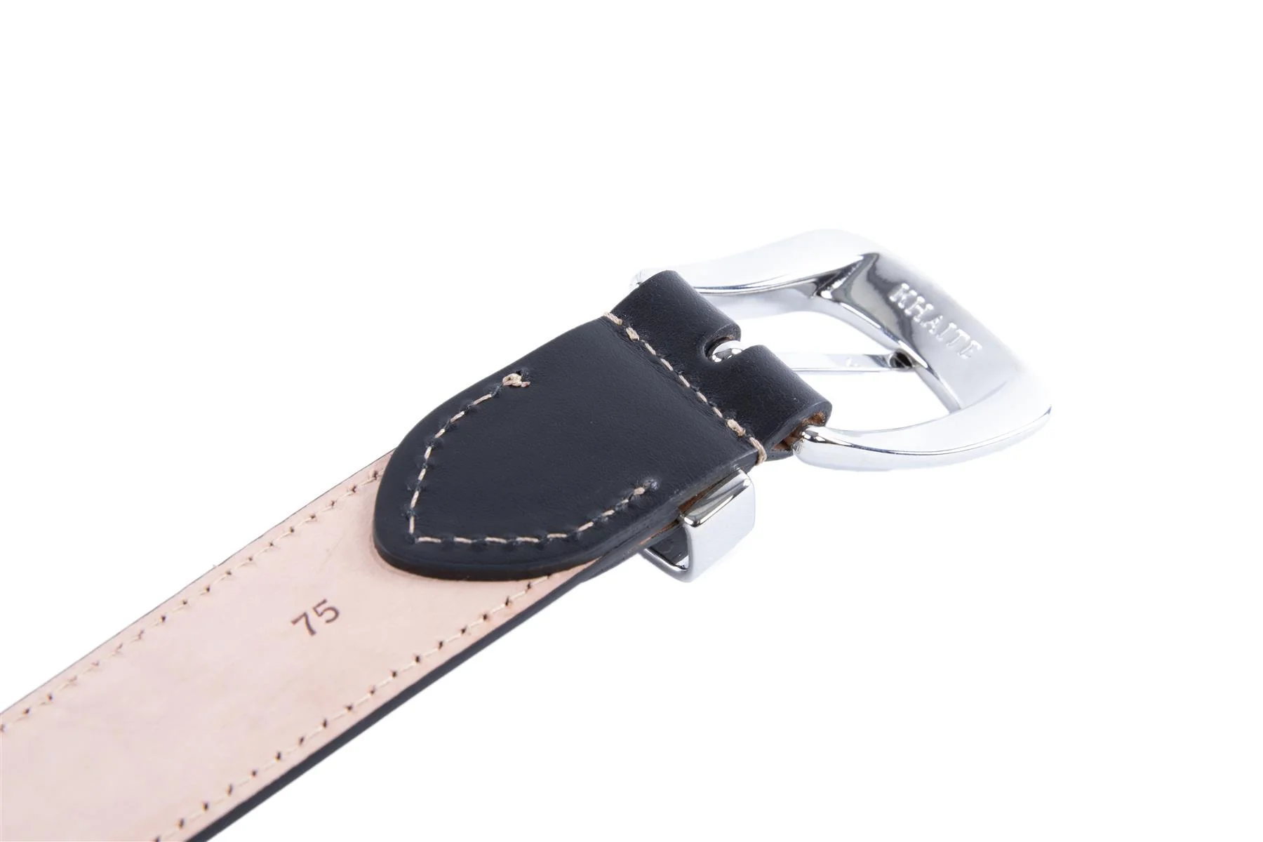 KHAITE BLACK LEATHER WAIST BELT 75CM - Image 5