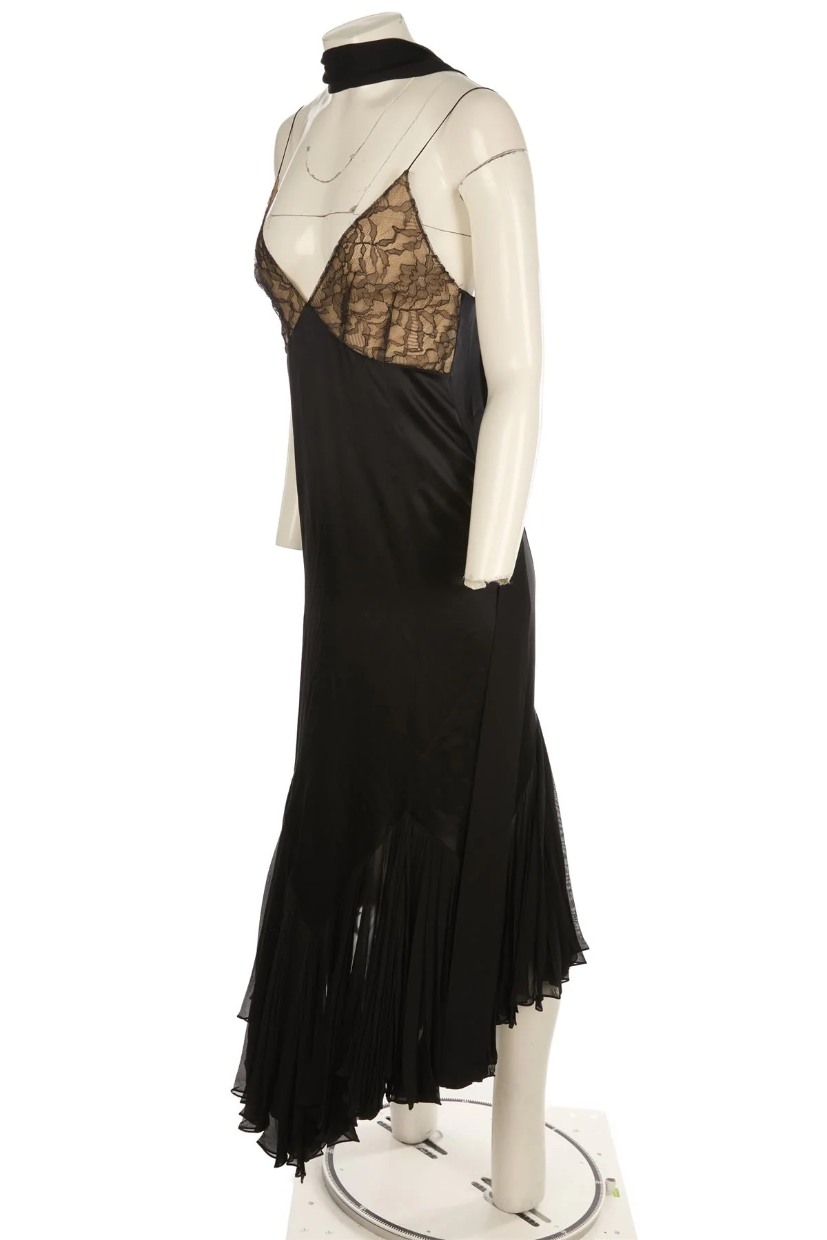 KHAITE BLACK SILK MAXI DRESS US 2 UK 6 - Image 3
